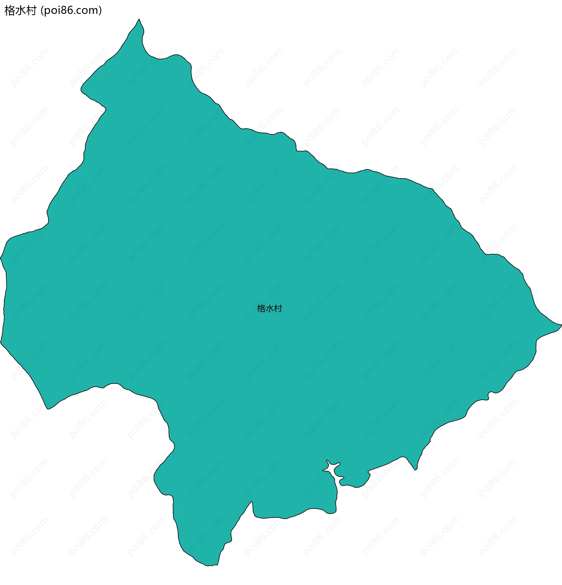 格水村边界地图