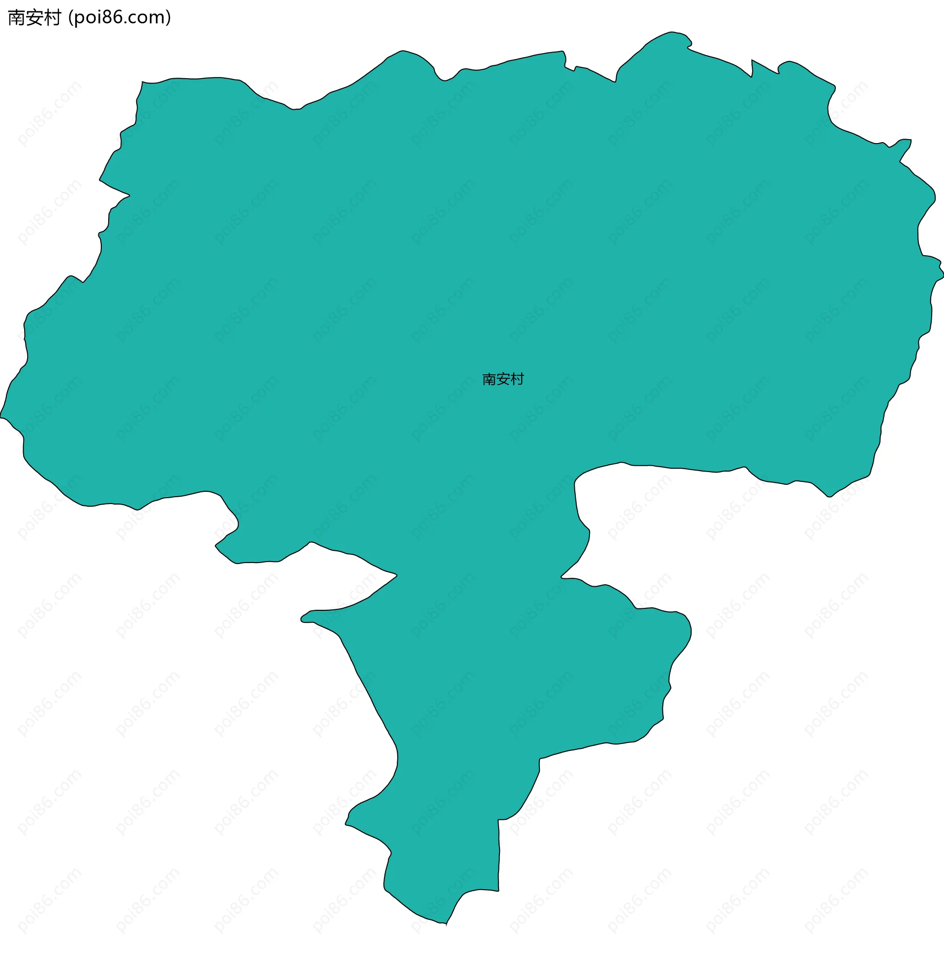 南安村边界地图