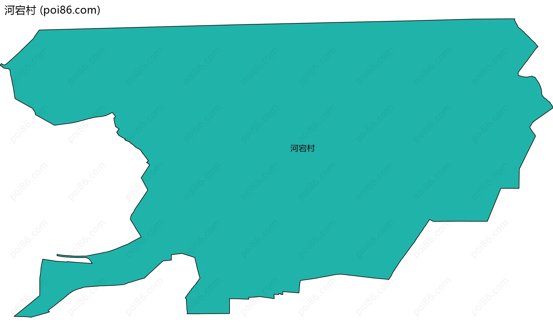 河宕村边界地图