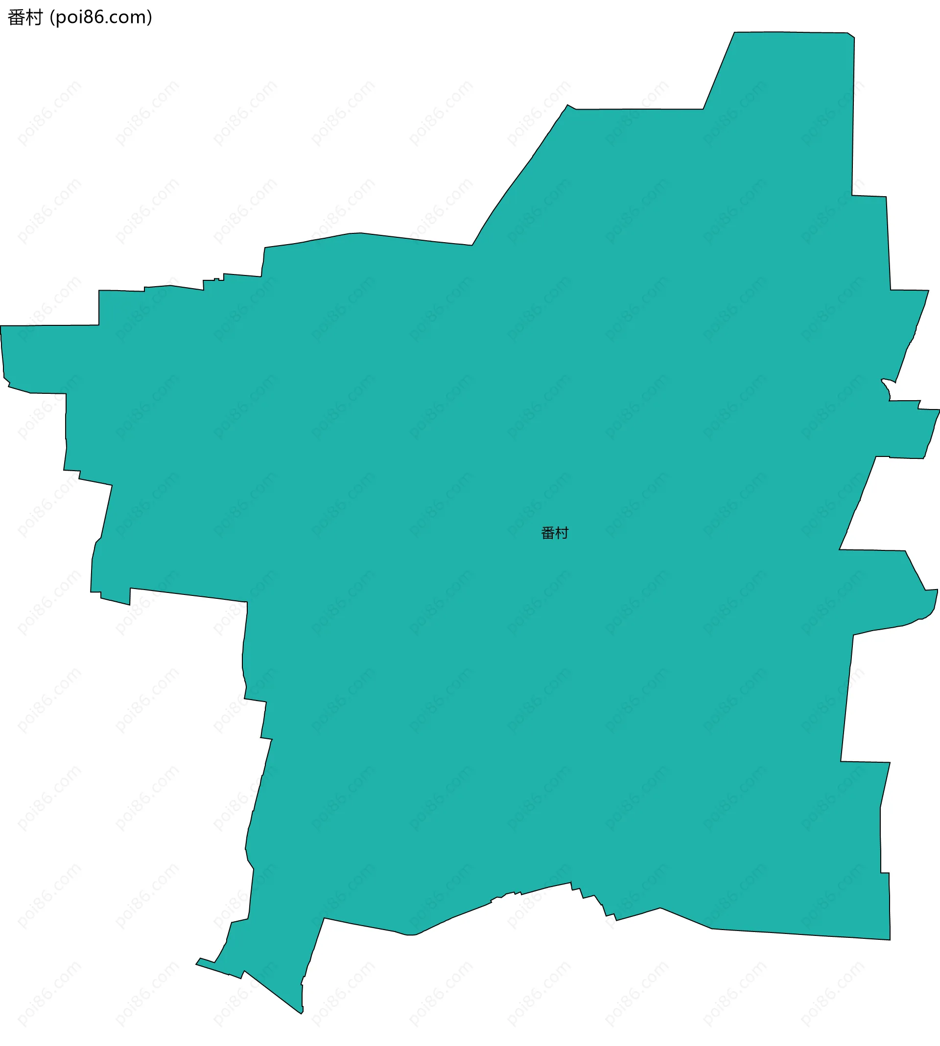 番村边界地图