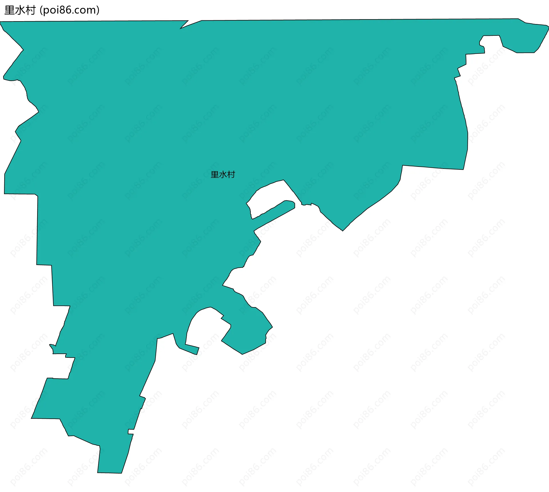 里水村边界地图