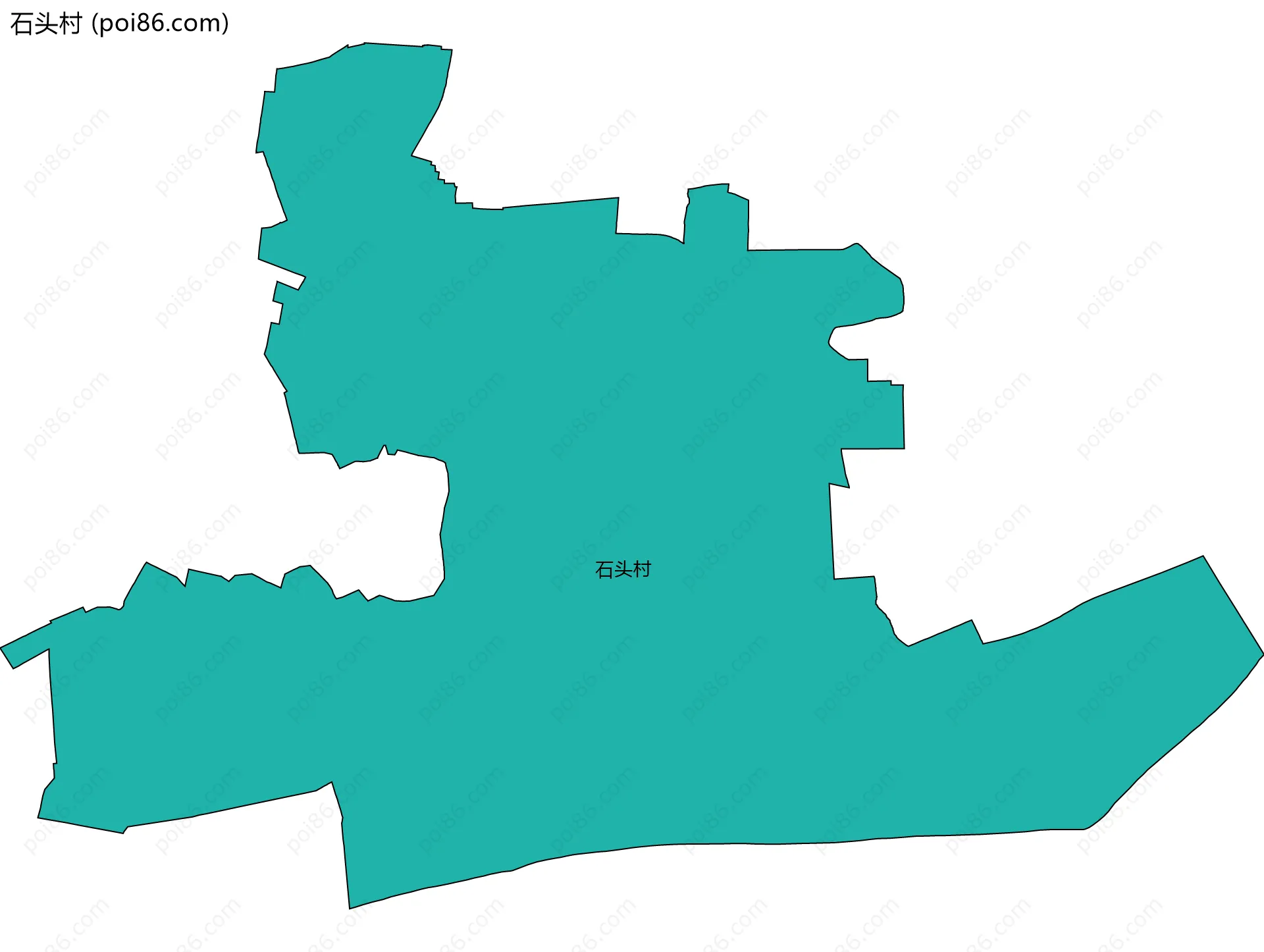 石头村边界地图