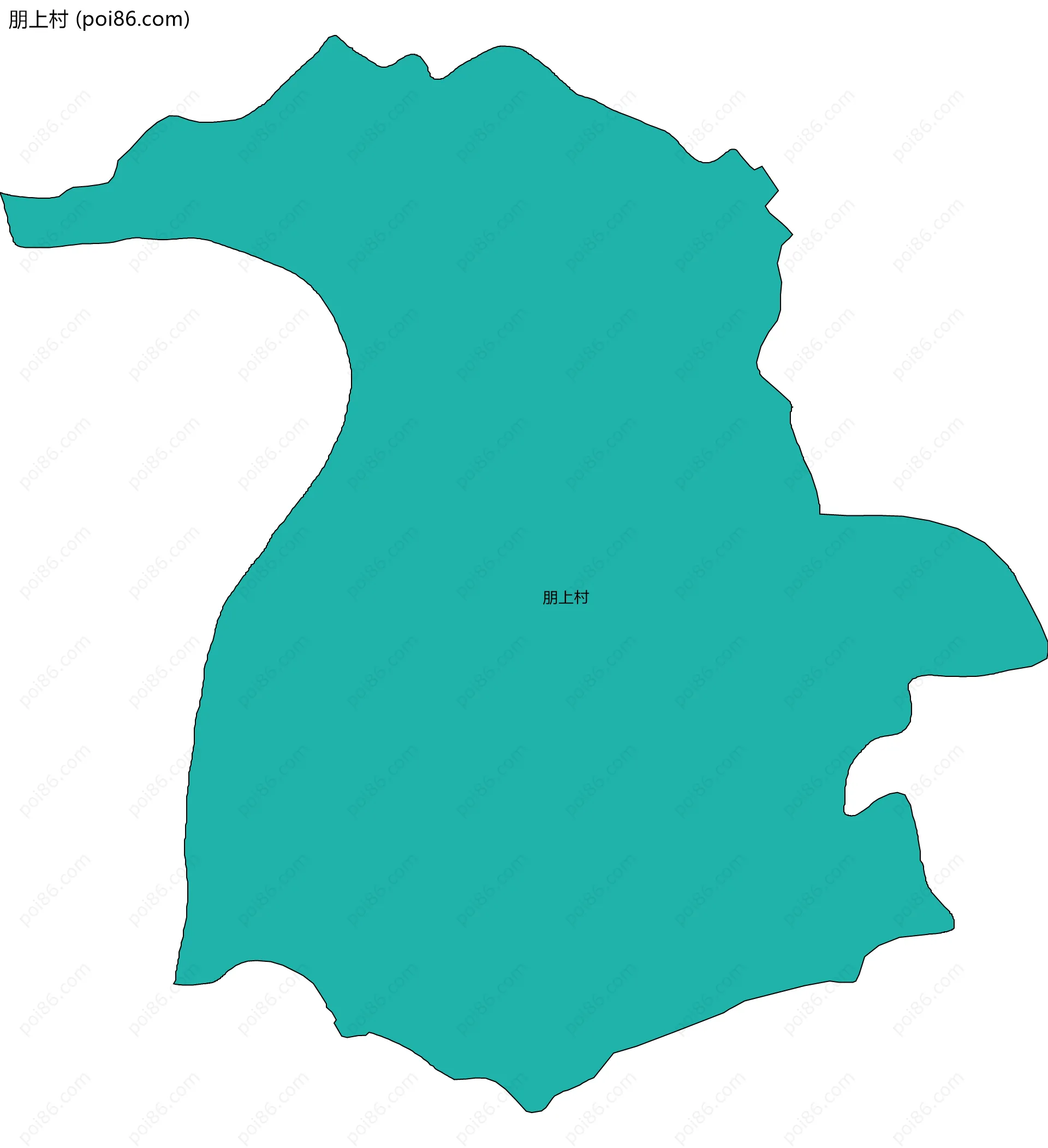 朋上村边界地图