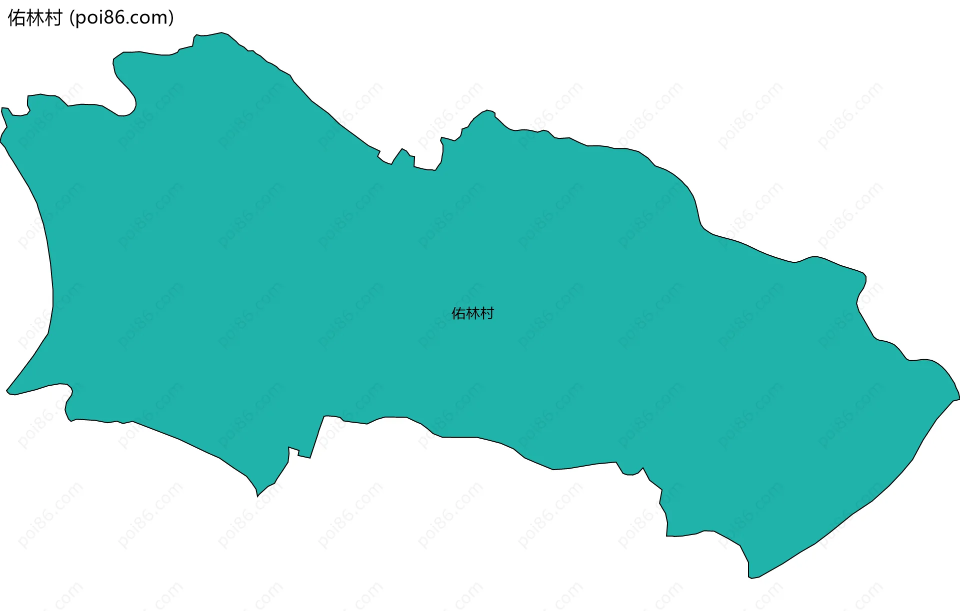 佑林村边界地图