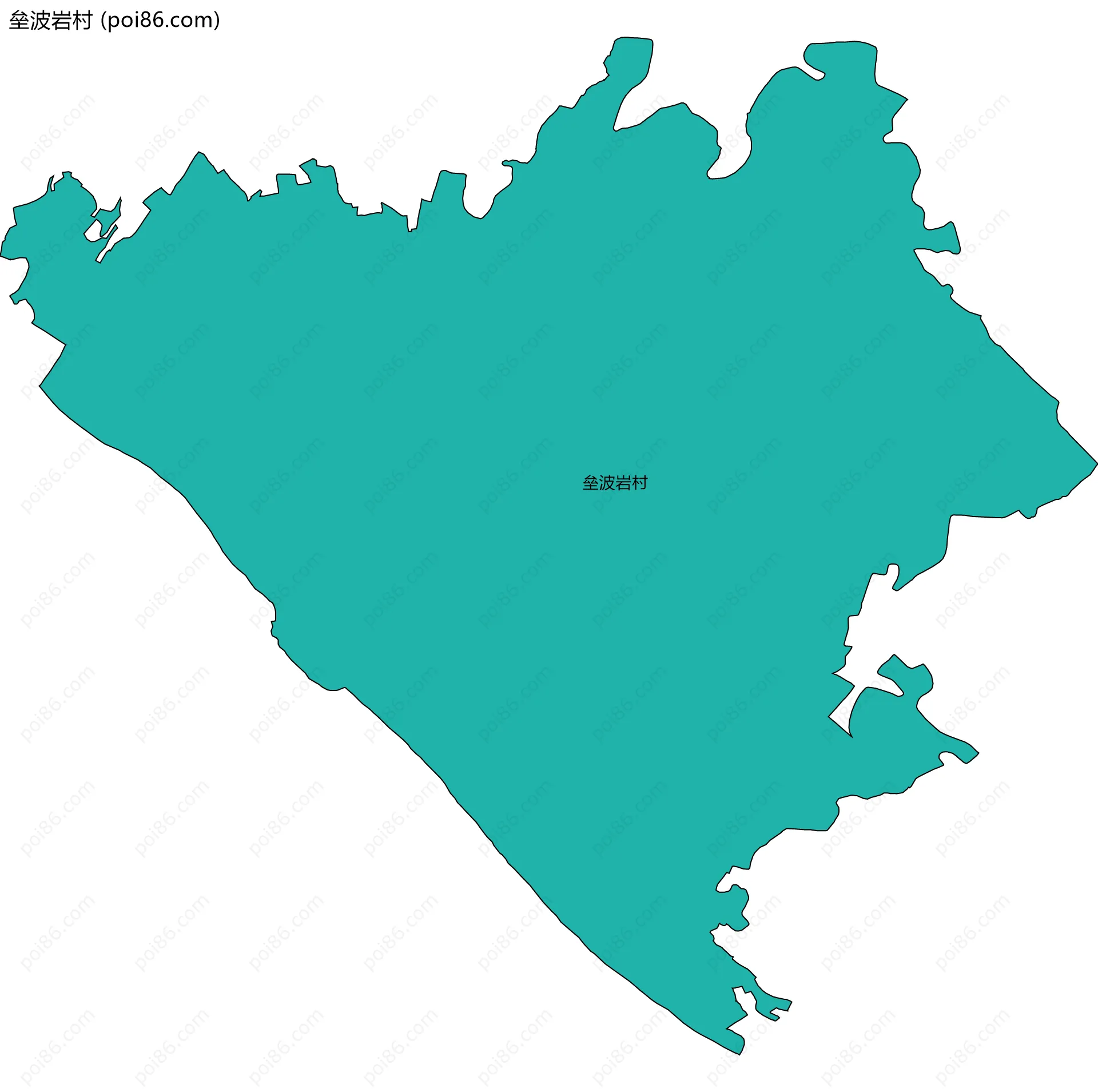 垒波岩村边界地图