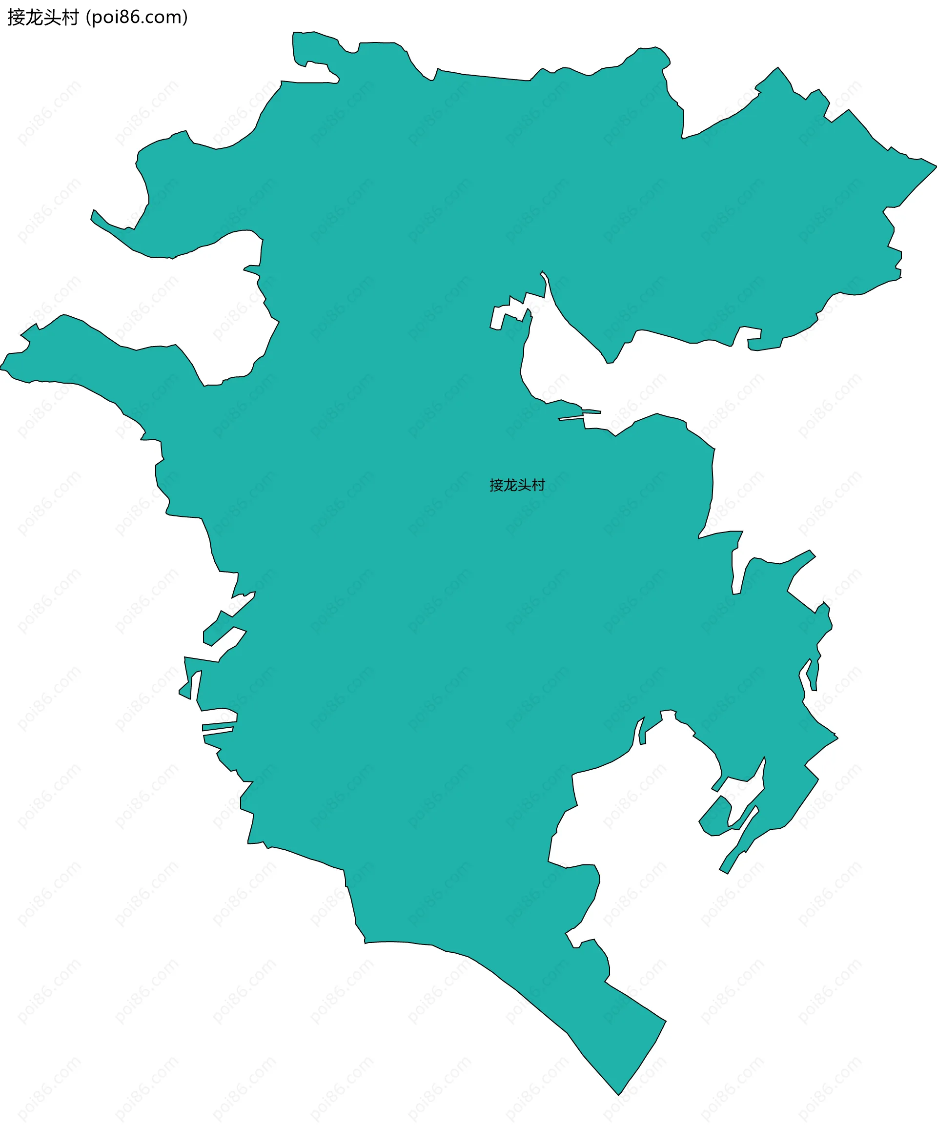 接龙头村边界地图