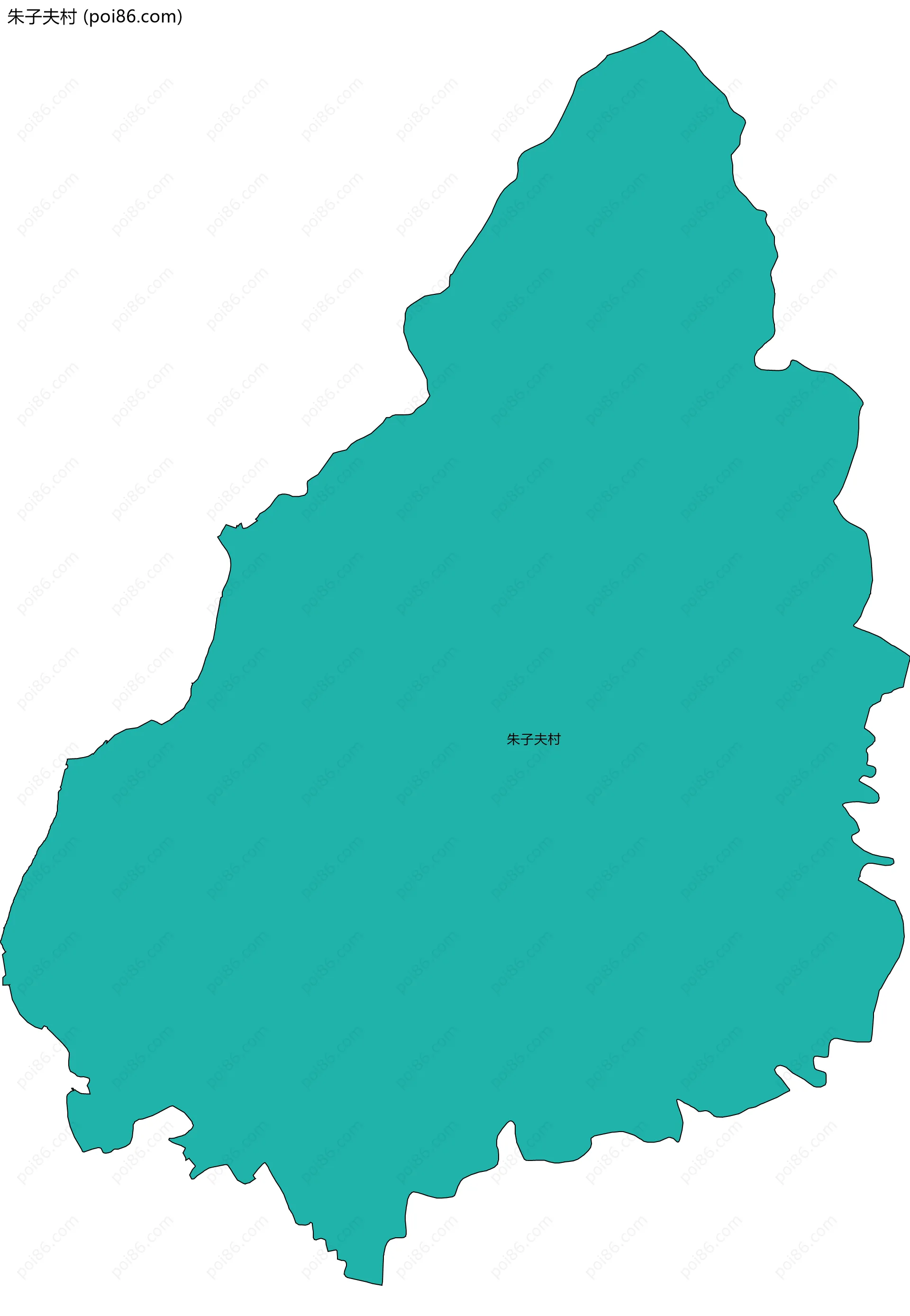 朱子夫村边界地图