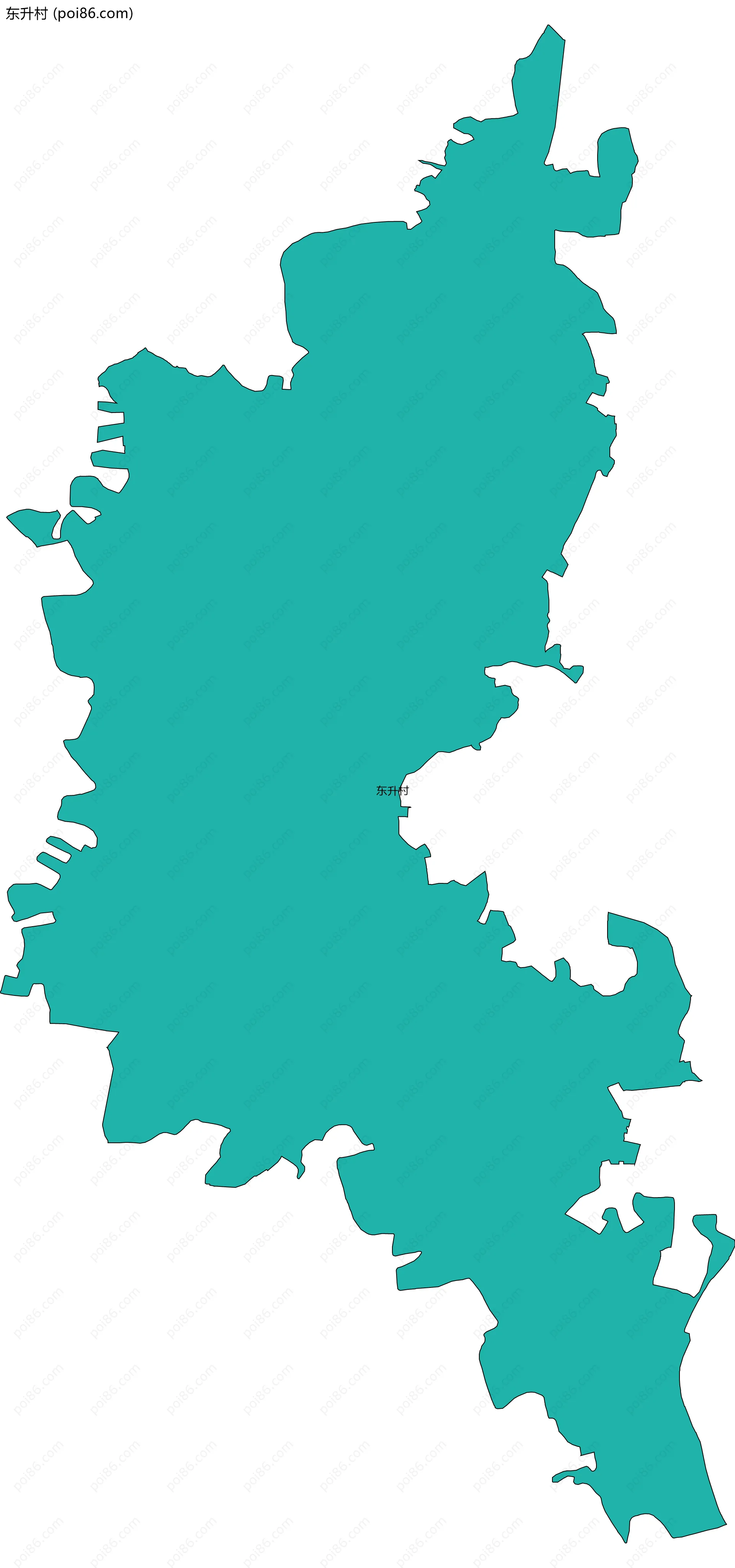 东升村边界地图