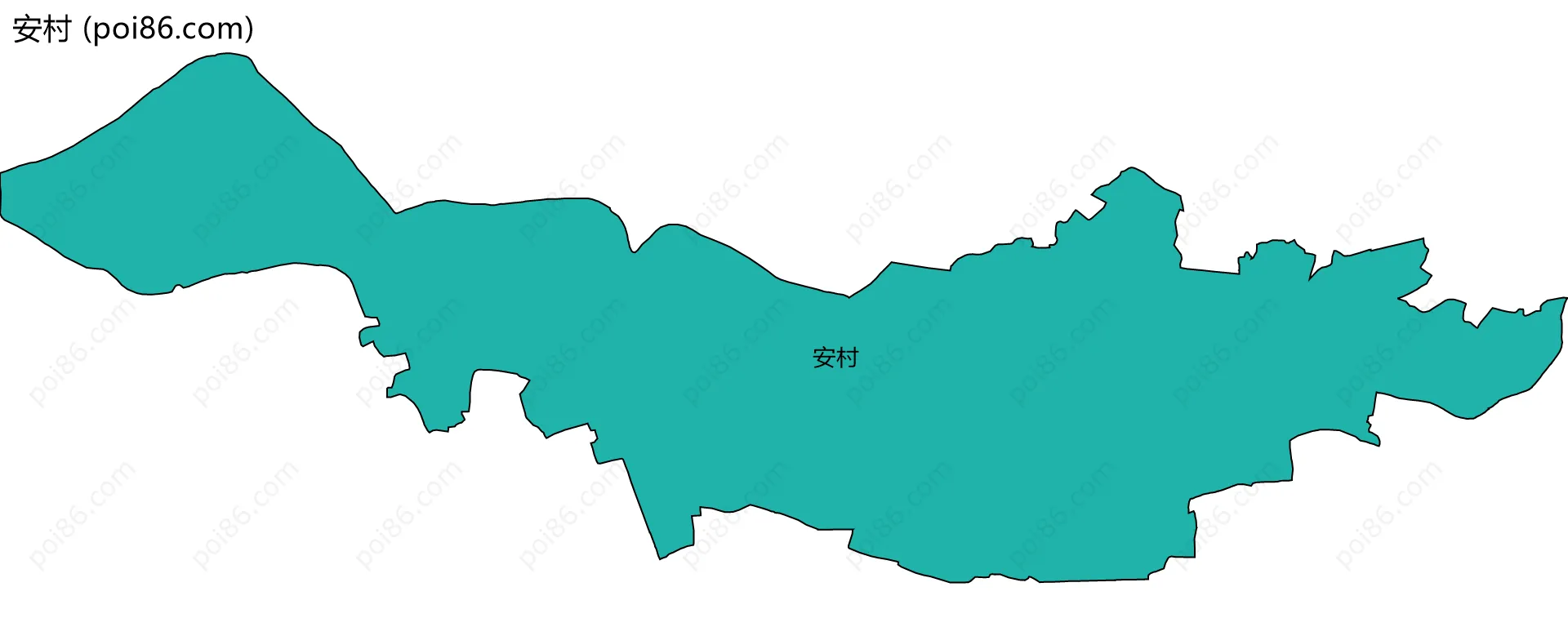 安村边界地图