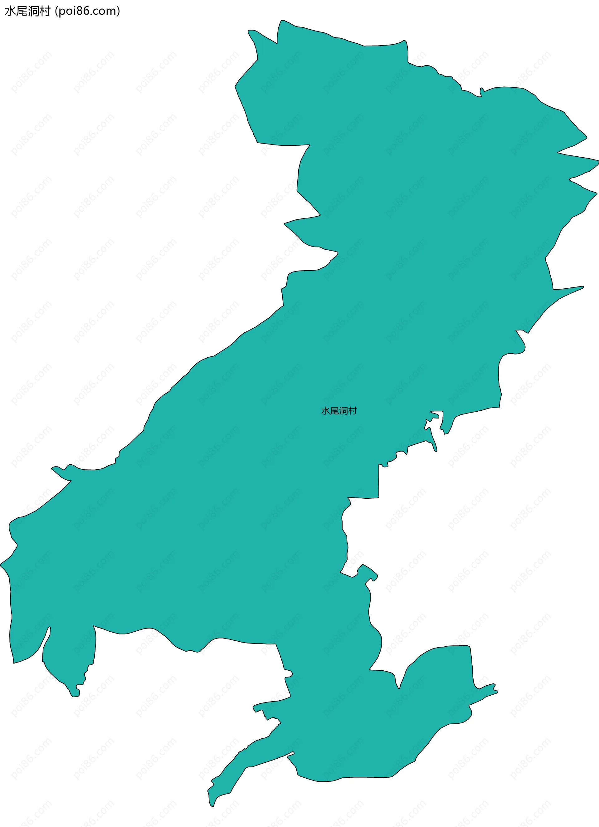 水尾洞村边界地图