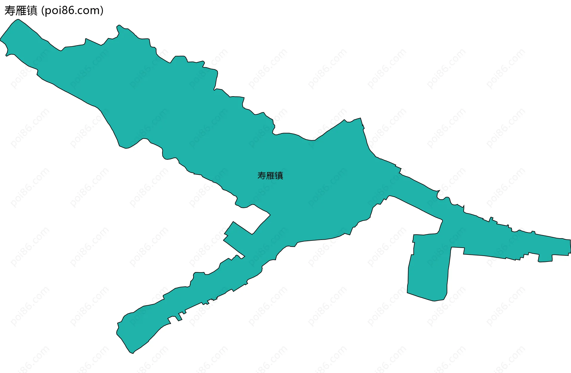 寿雁镇边界地图