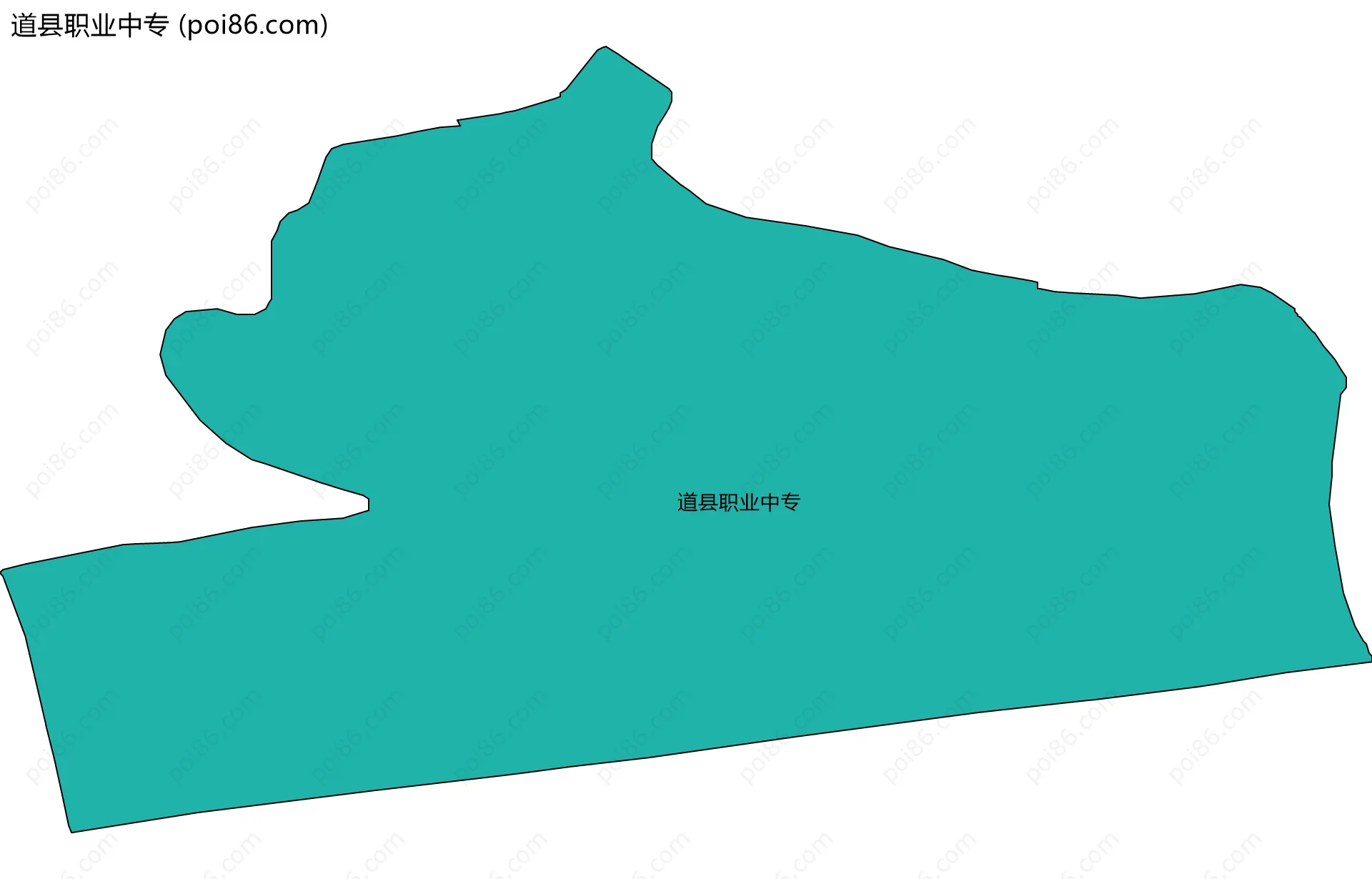 道县职业中专边界地图