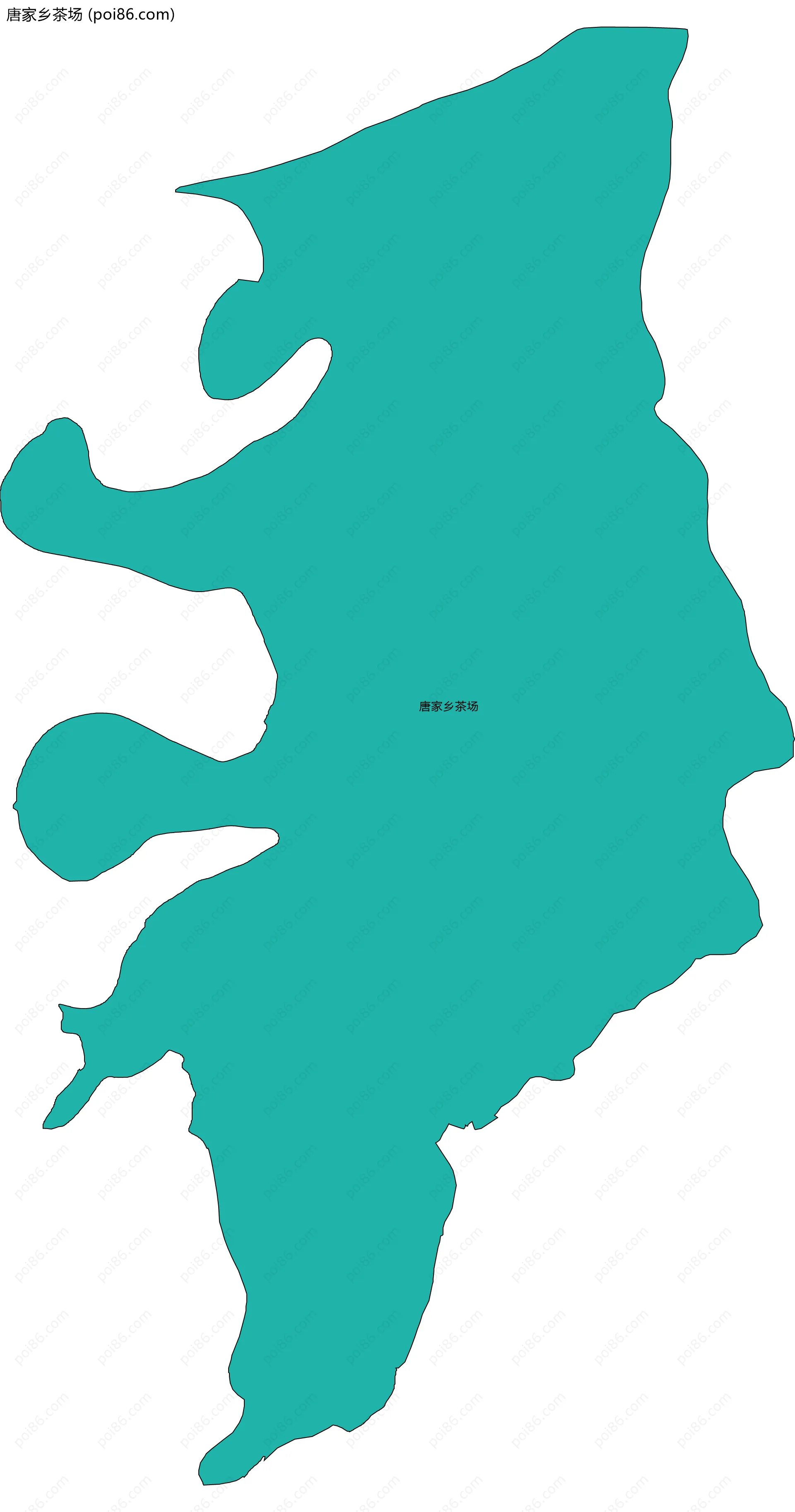 唐家乡茶场边界地图