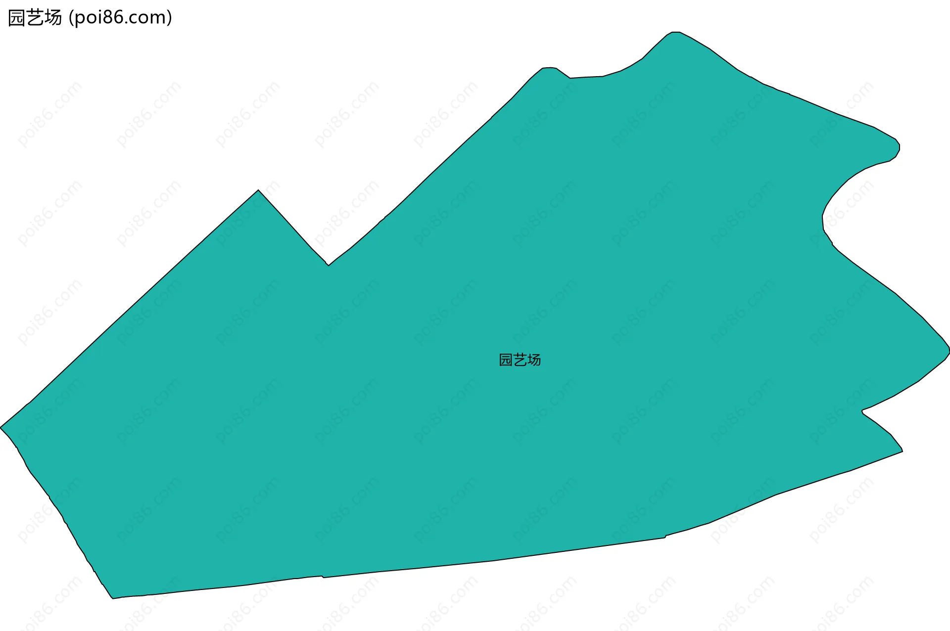 园艺场边界地图