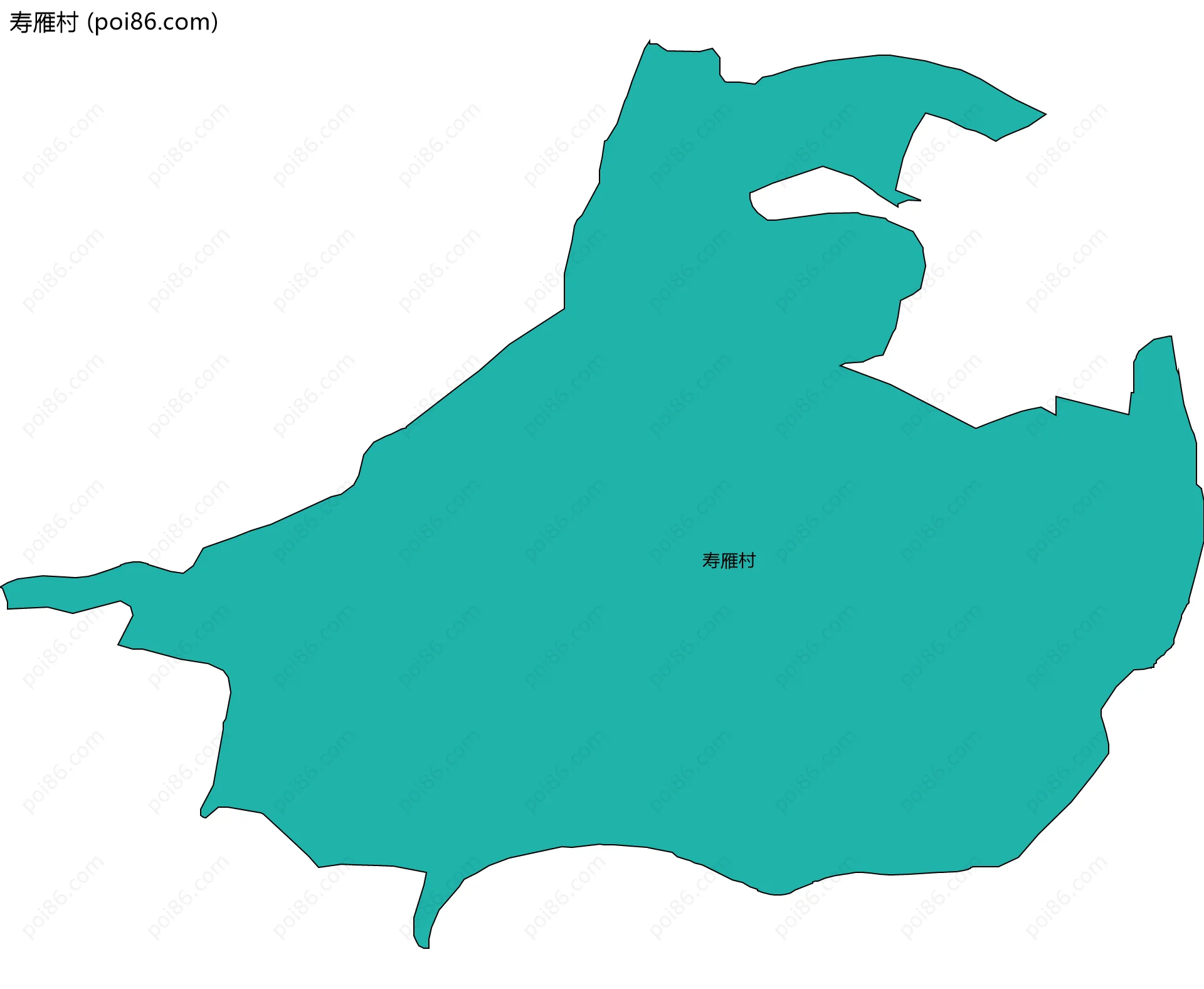 寿雁村边界地图