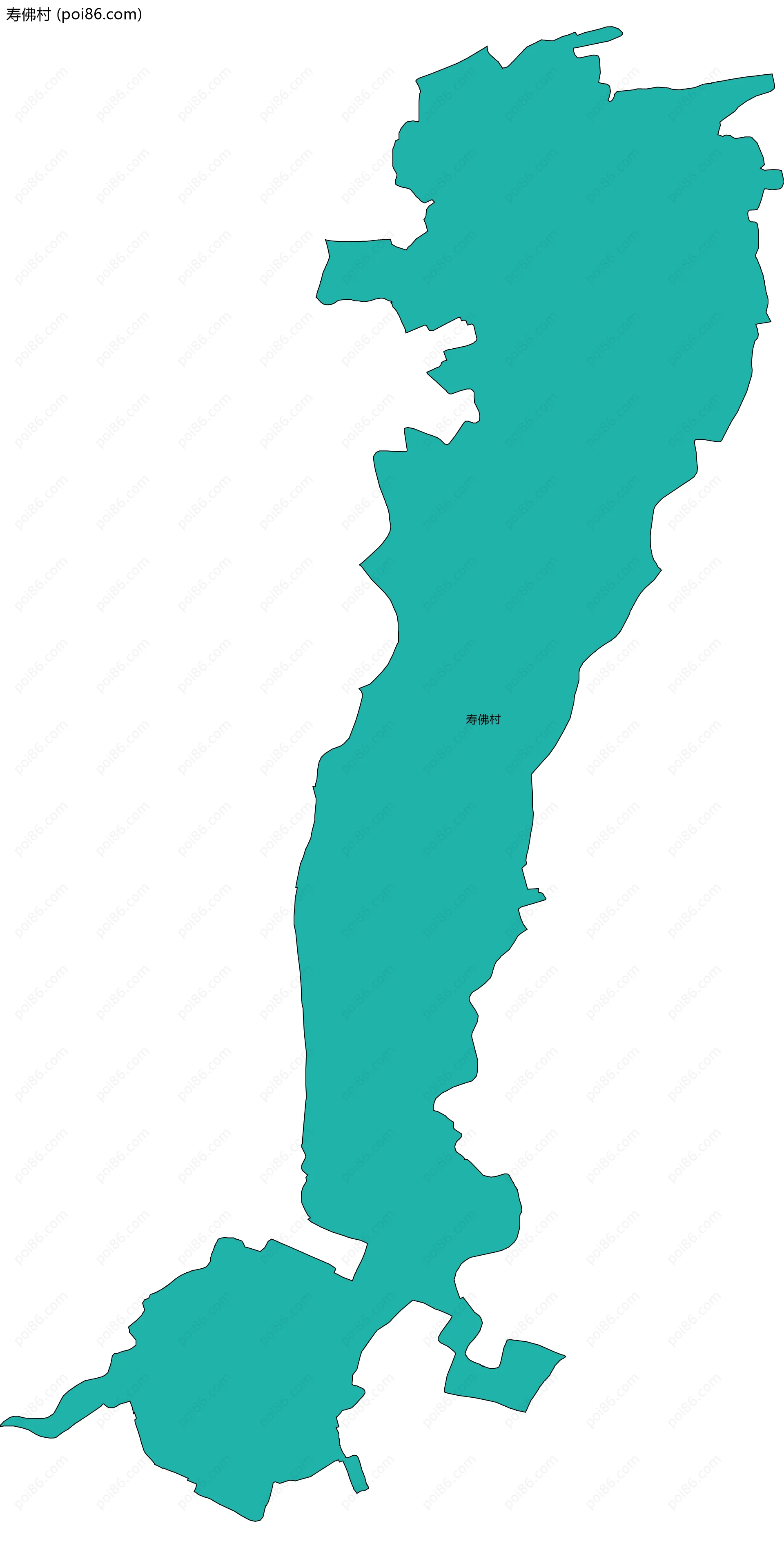 寿佛村边界地图