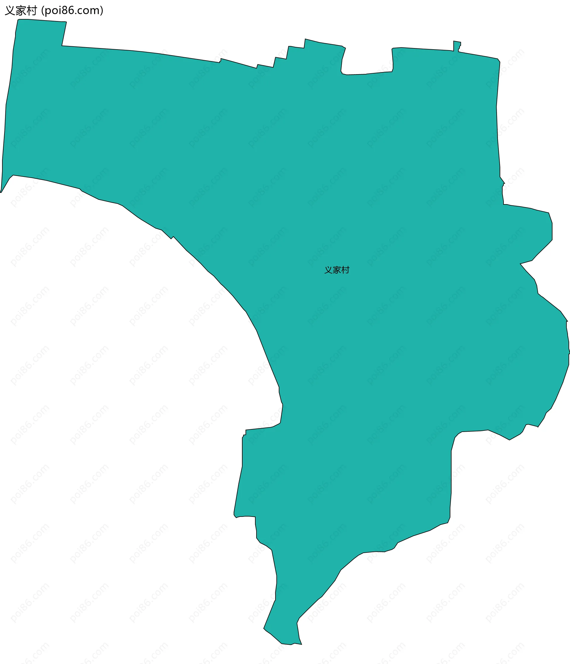 义家村边界地图