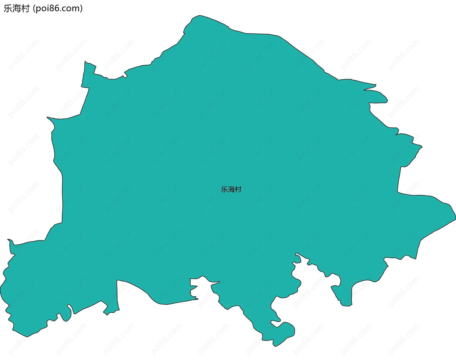 乐海村边界地图