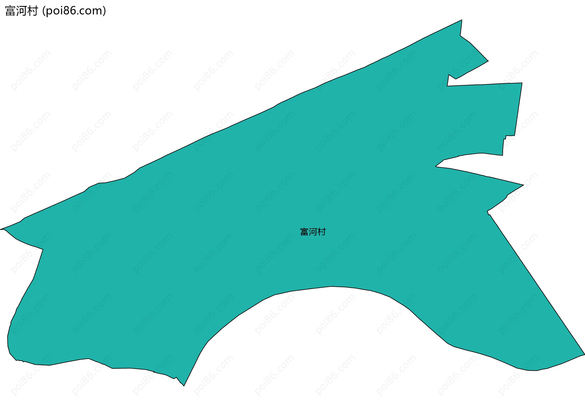 富河村边界地图