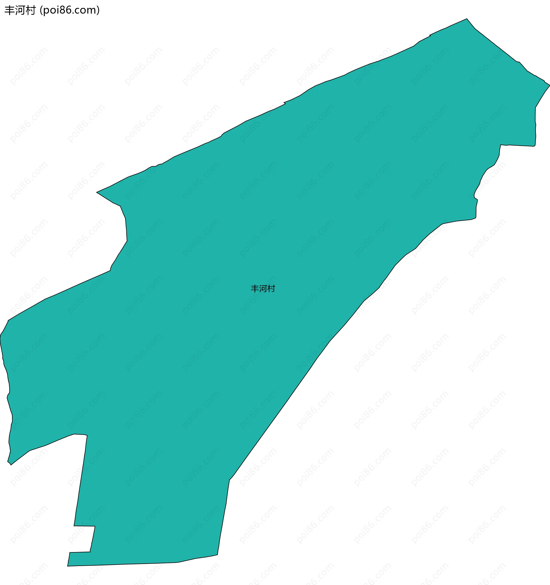 丰河村边界地图