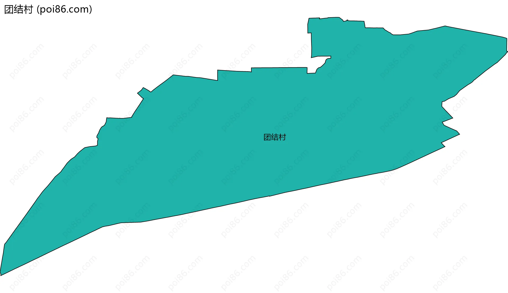 团结村边界地图