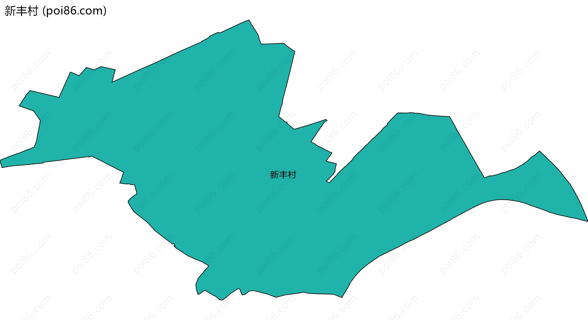 新丰村边界地图