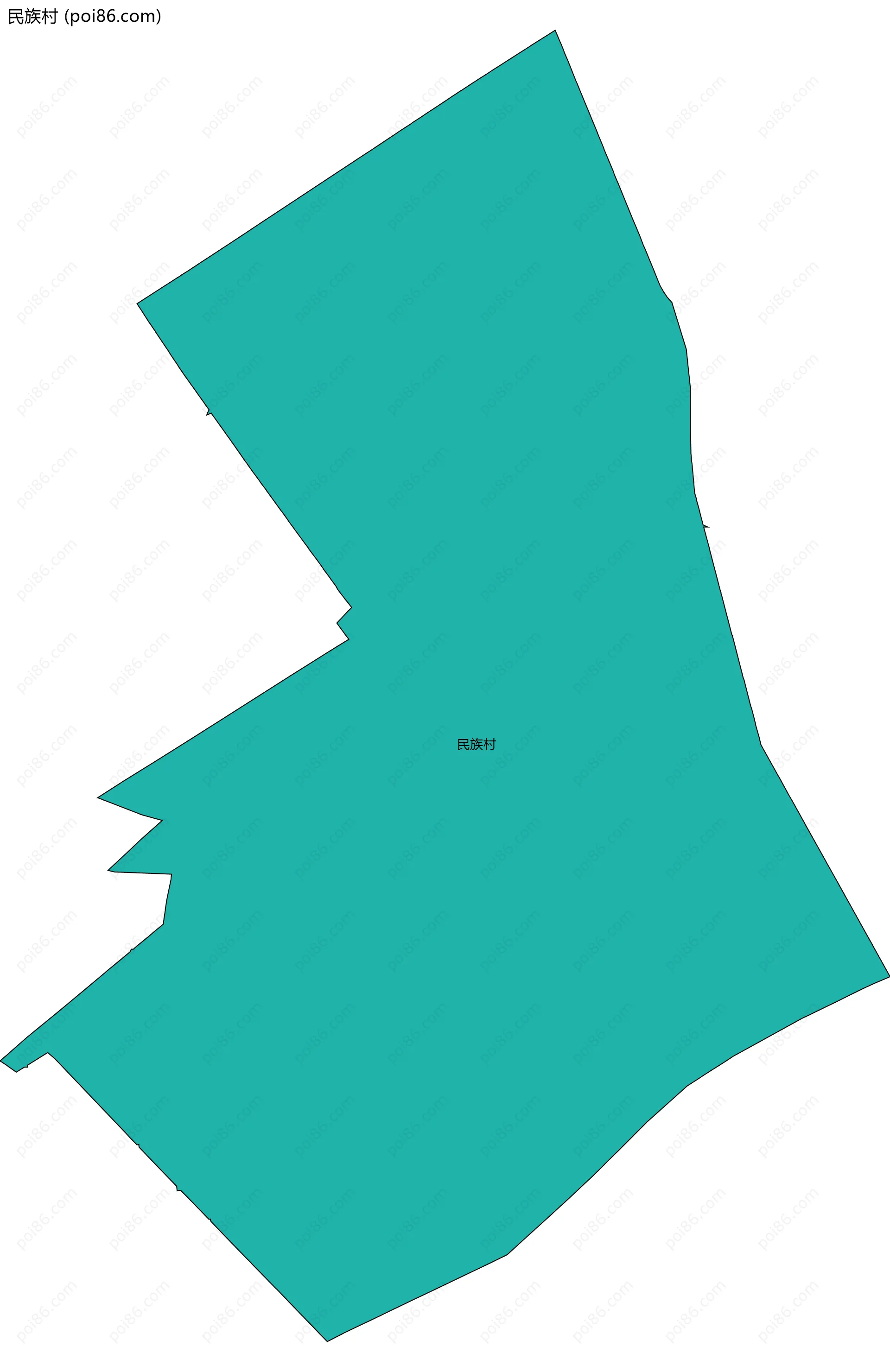 民族村边界地图