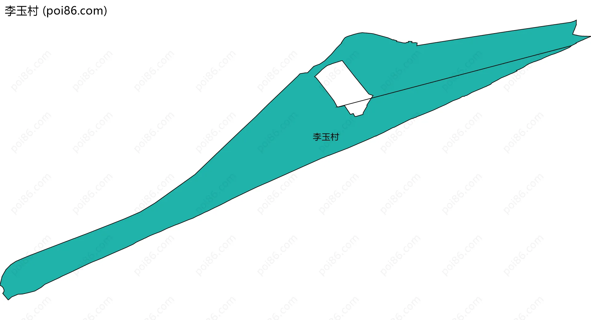 李玉村边界地图