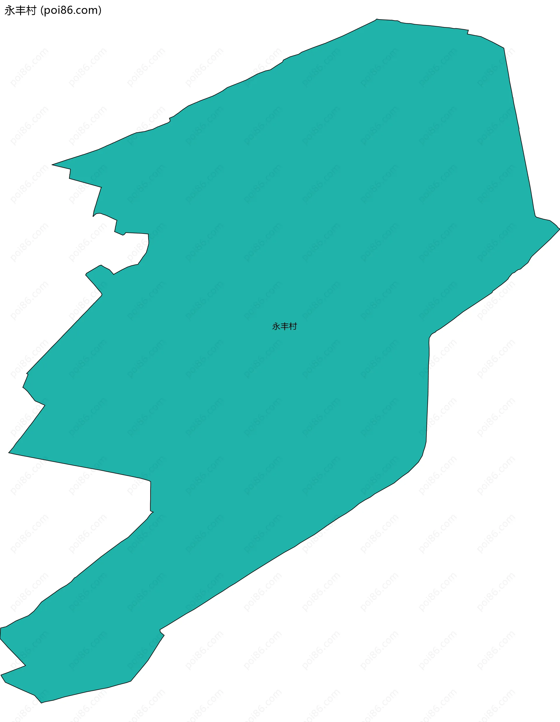 永丰村边界地图