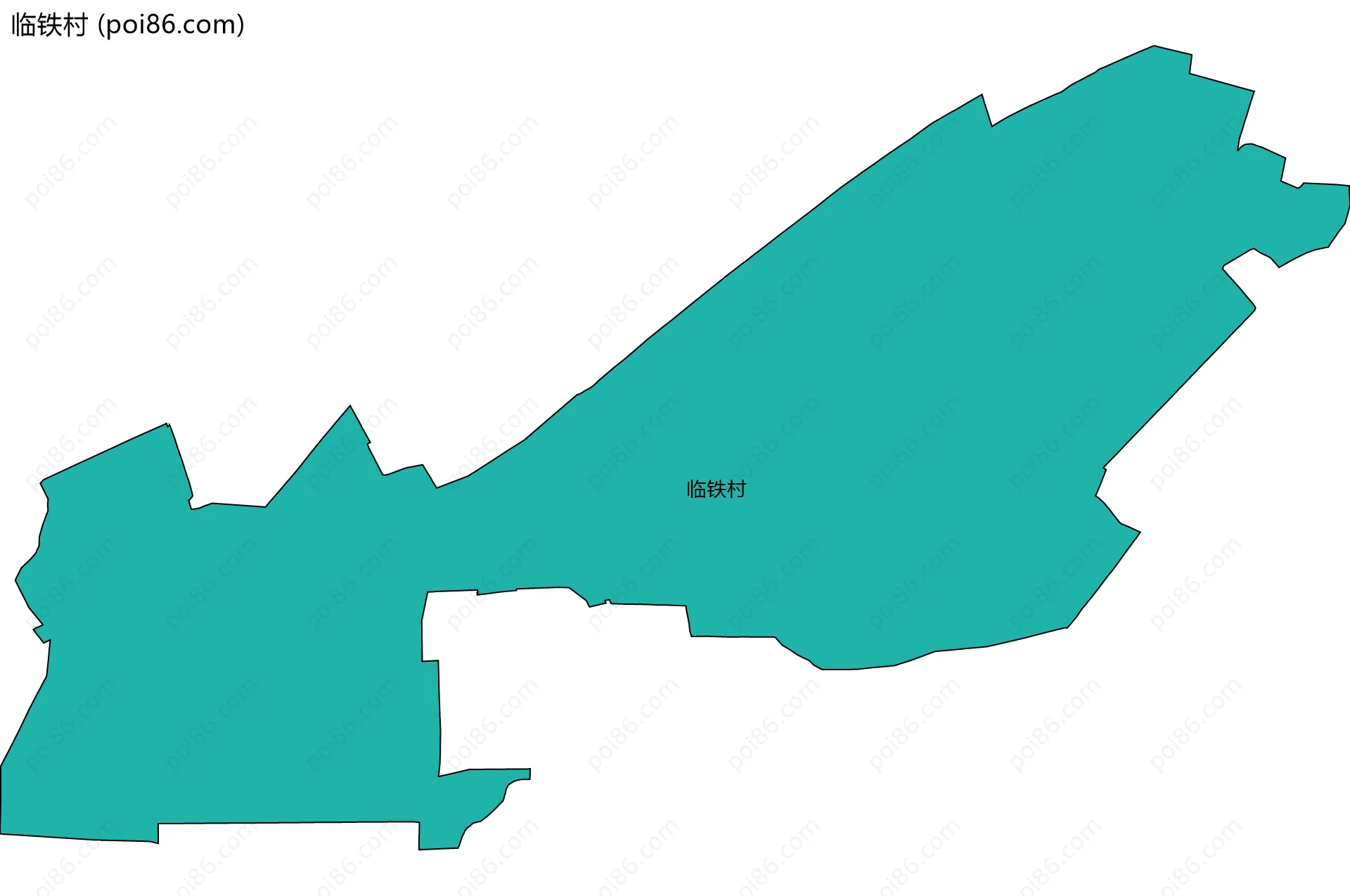 临铁村边界地图