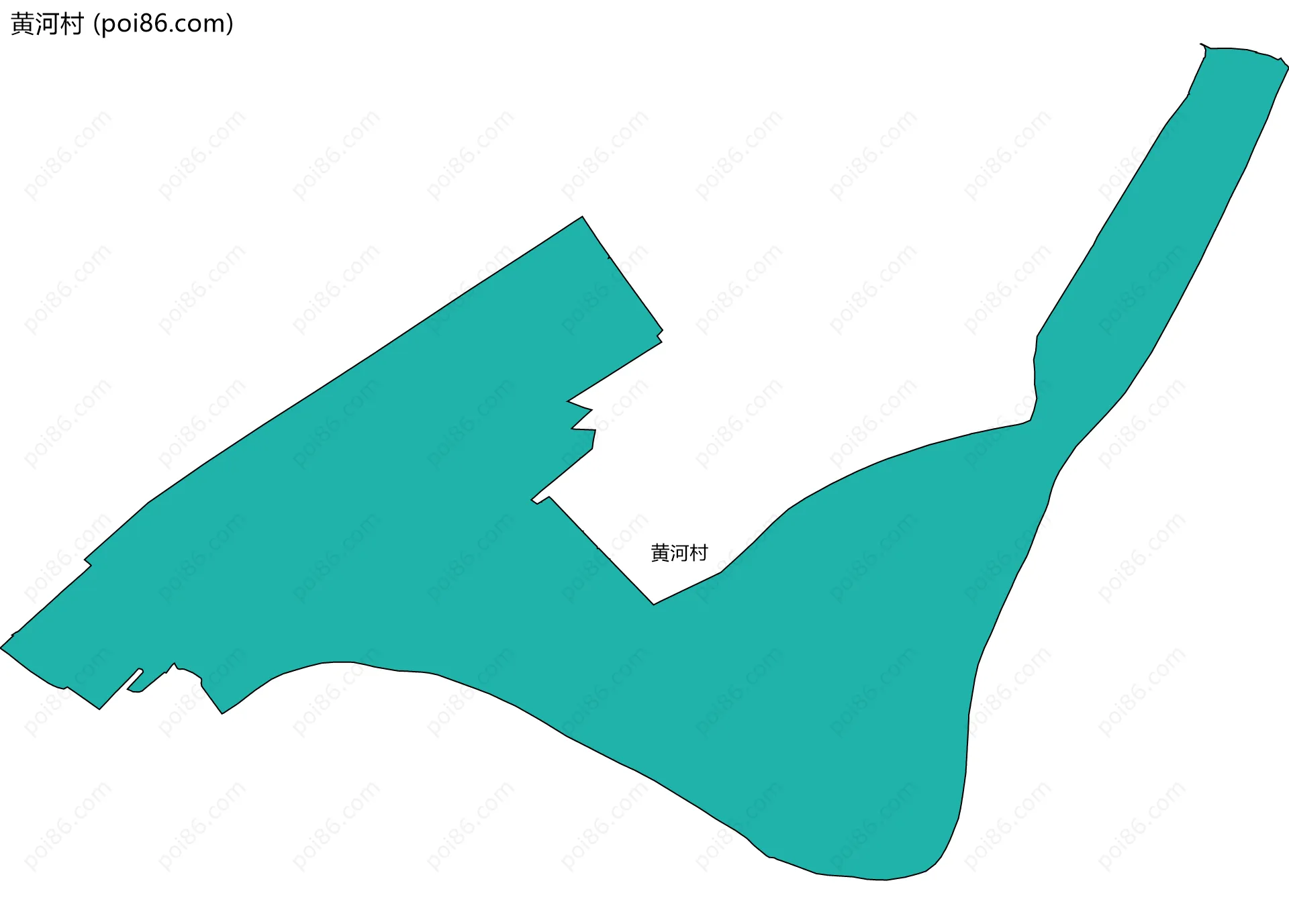 黄河村边界地图
