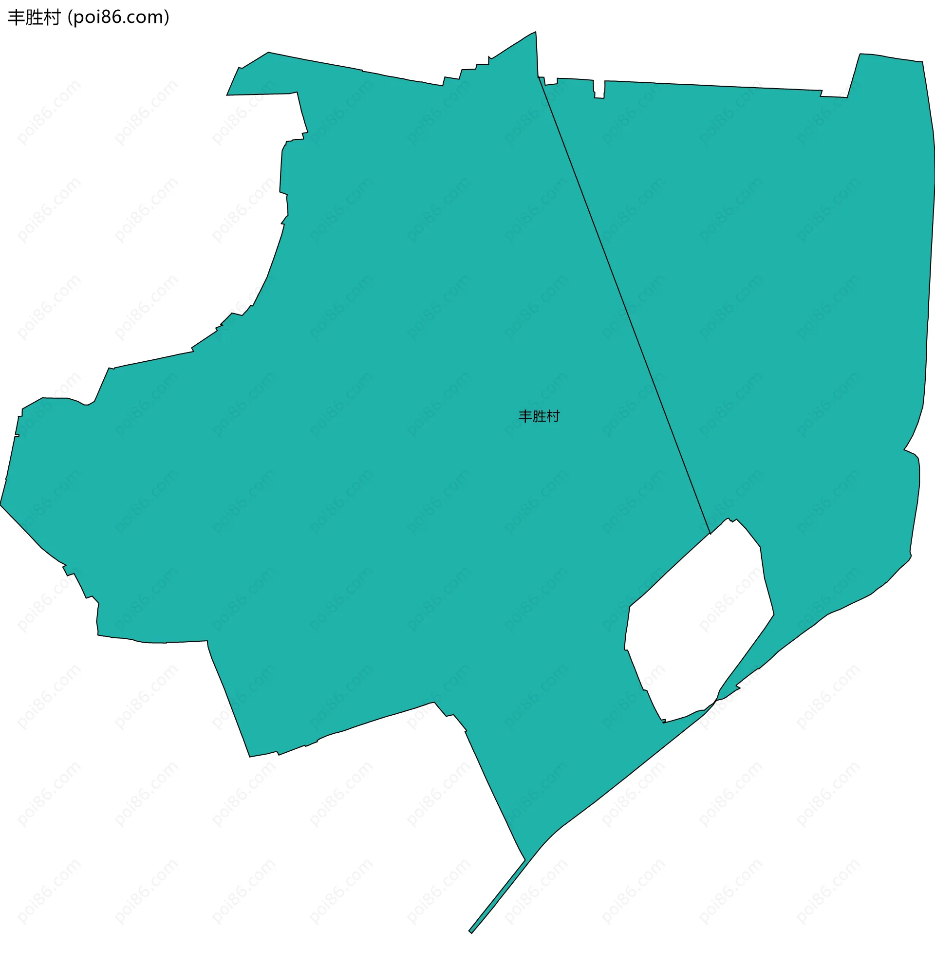 丰胜村边界地图