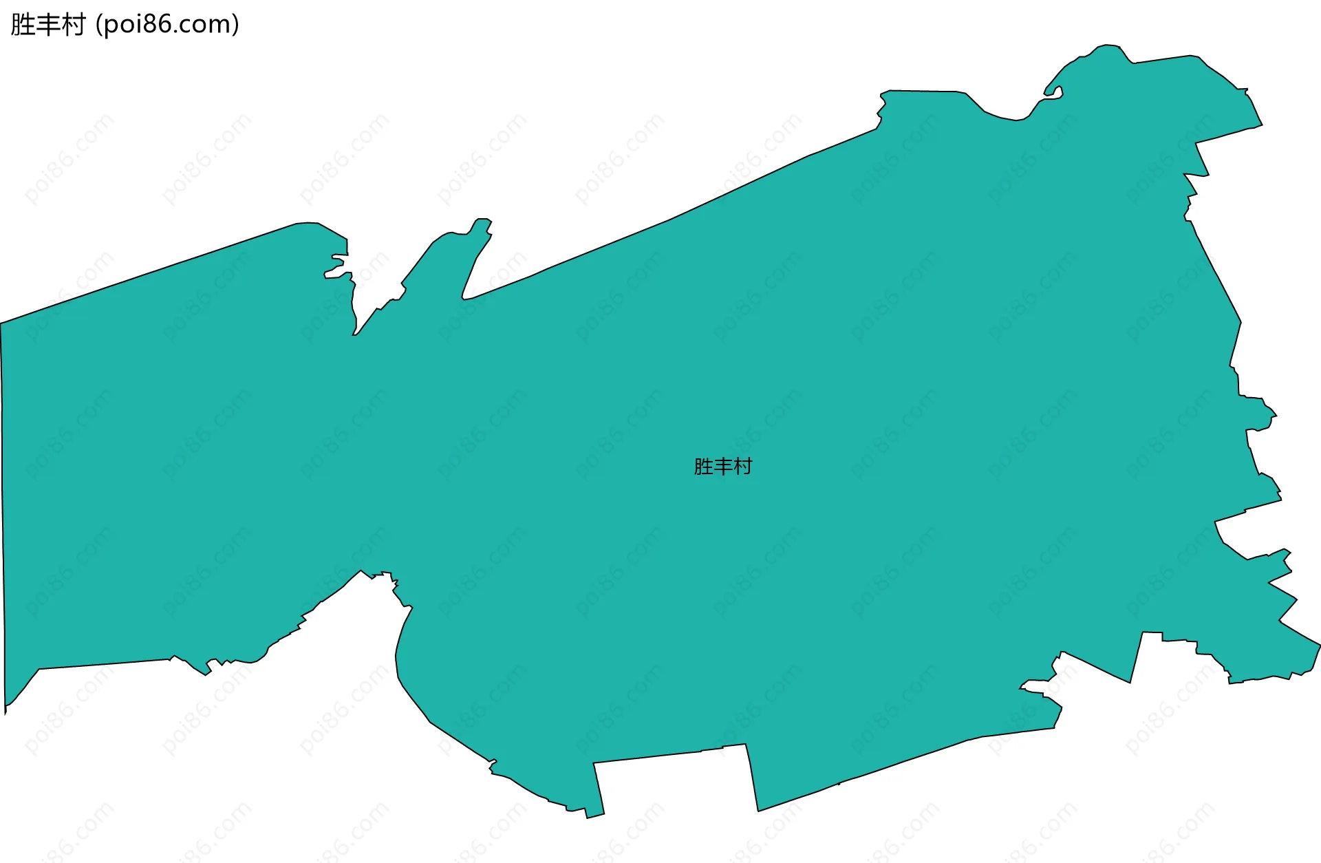 胜丰村边界地图