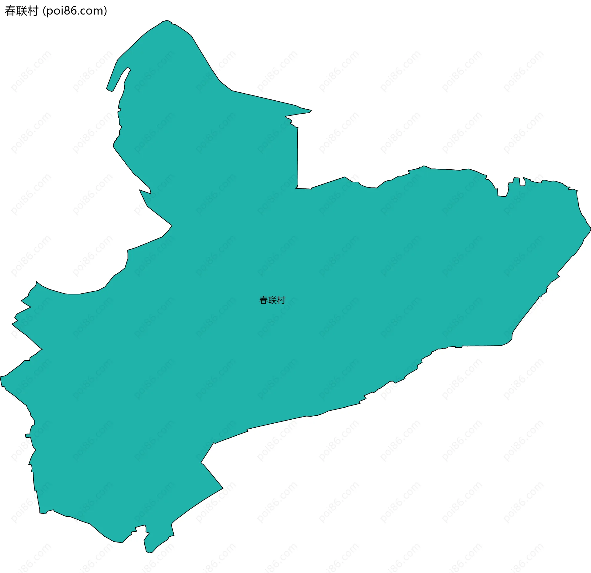 春联村边界地图