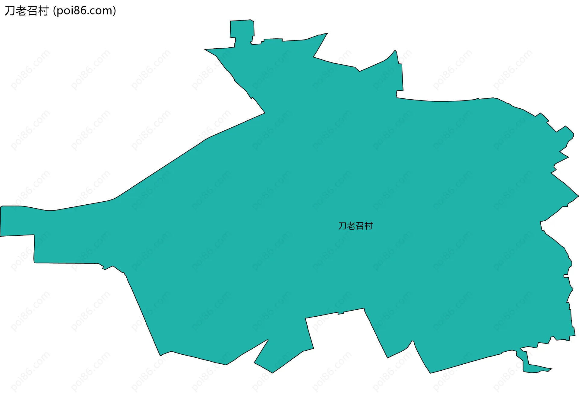 刀老召村边界地图