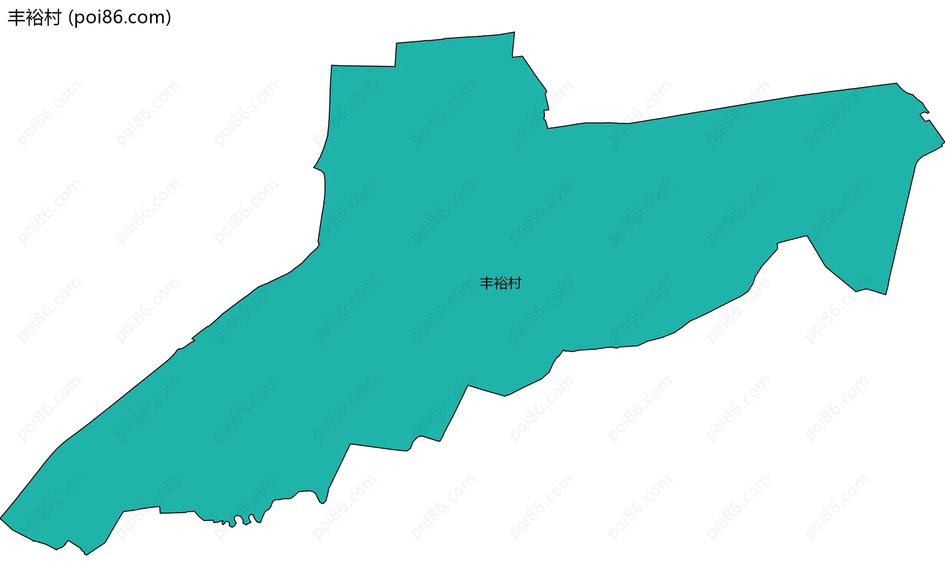 丰裕村边界地图
