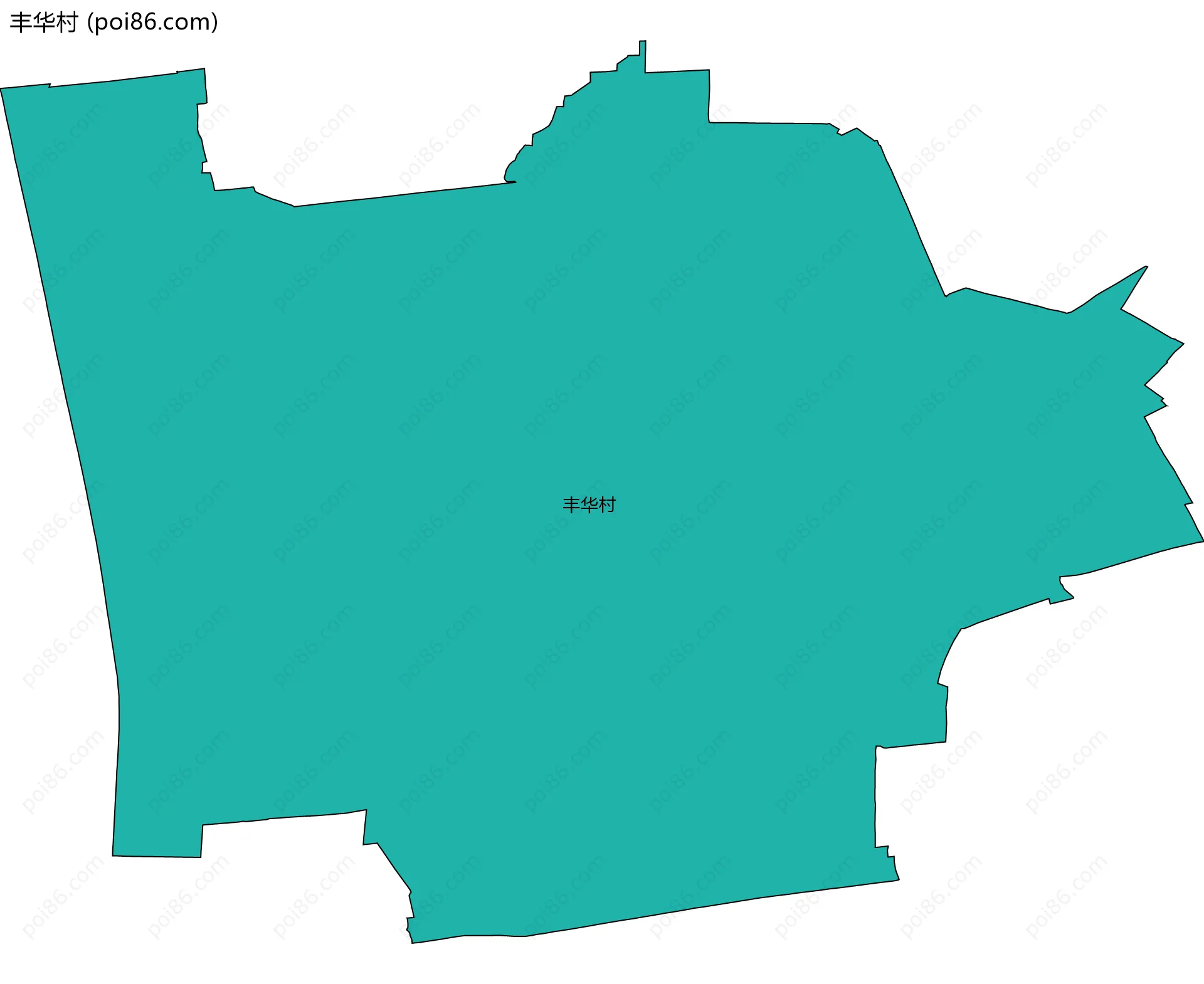 丰华村边界地图