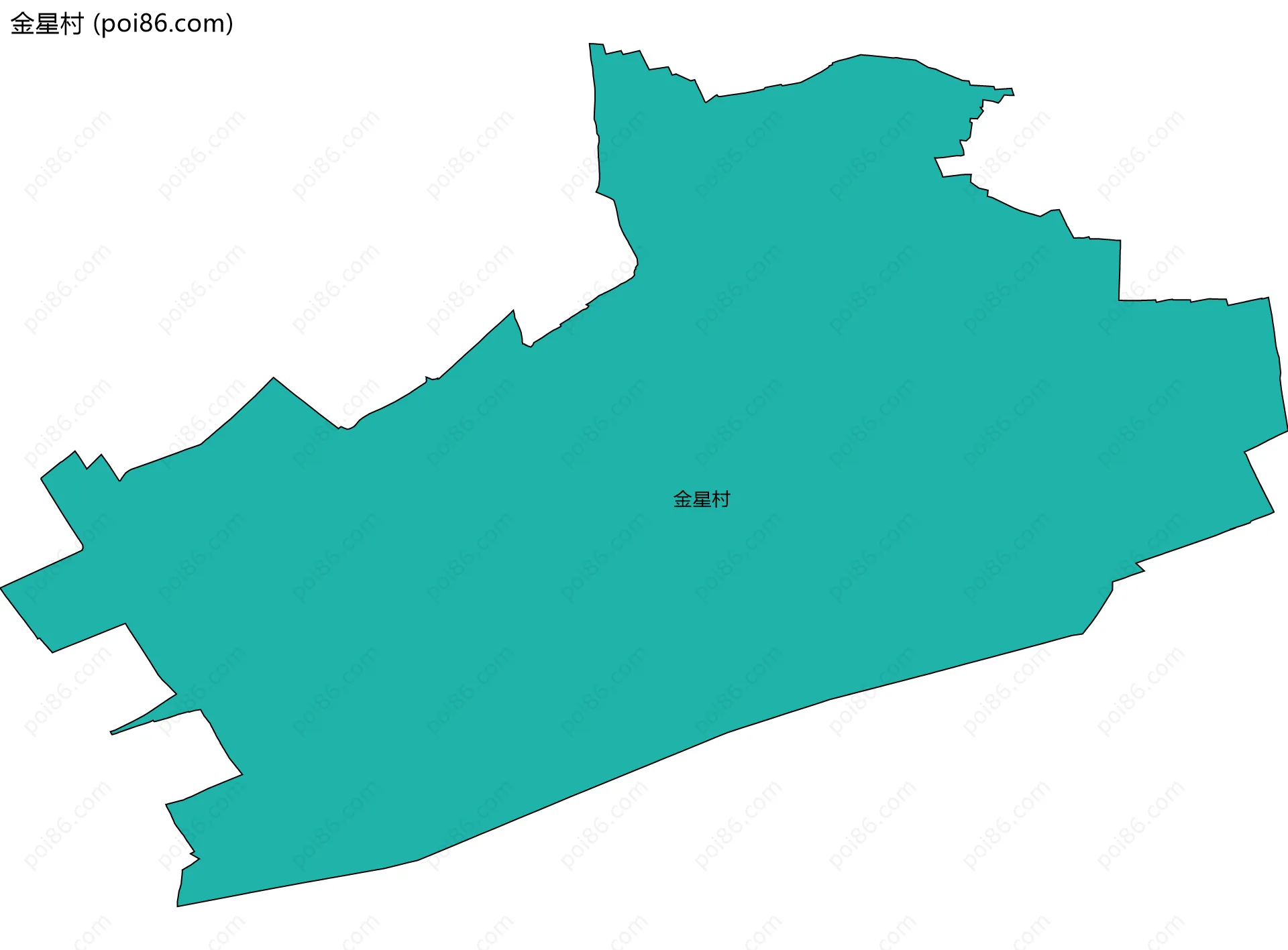 金星村边界地图