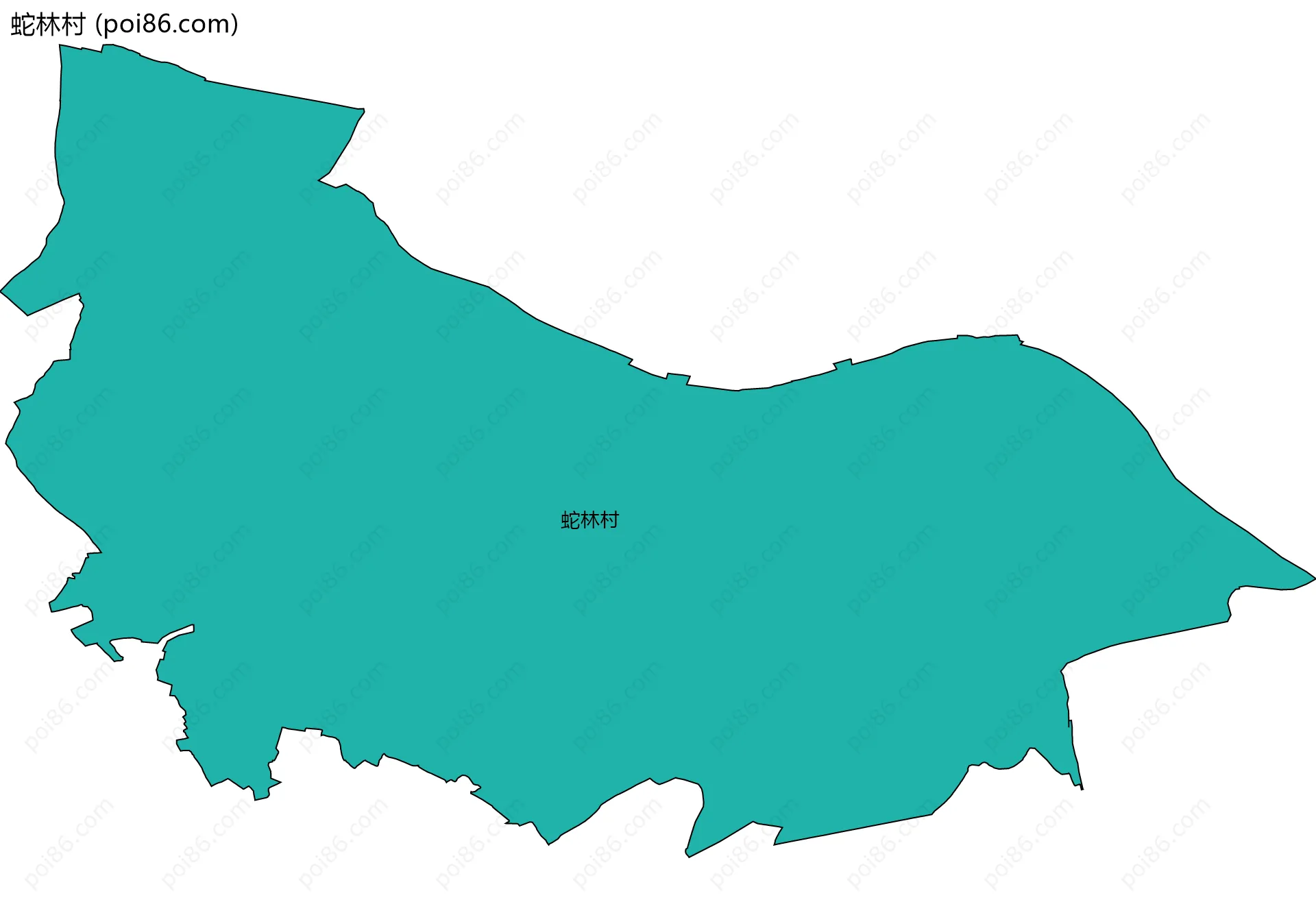 蛇林村边界地图