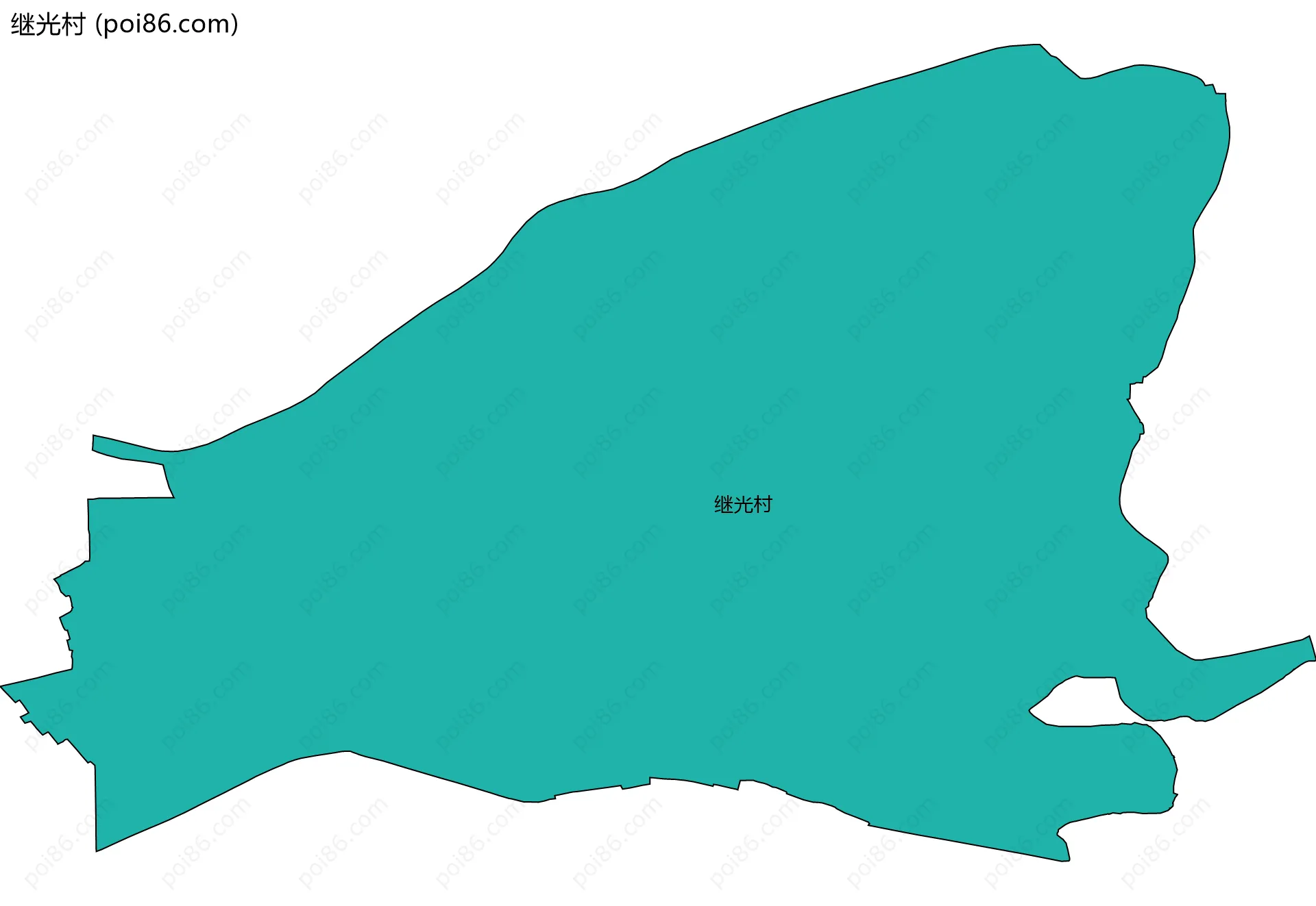 继光村边界地图