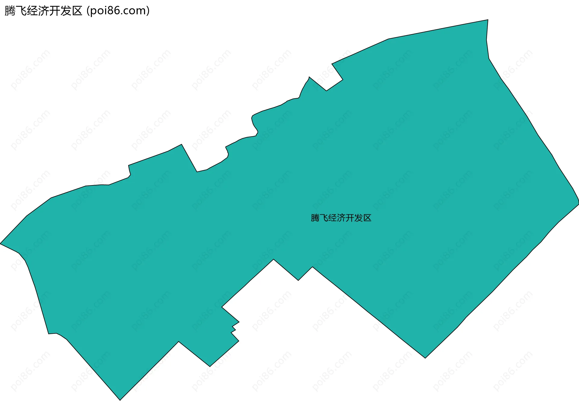 腾飞经济开发区边界地图