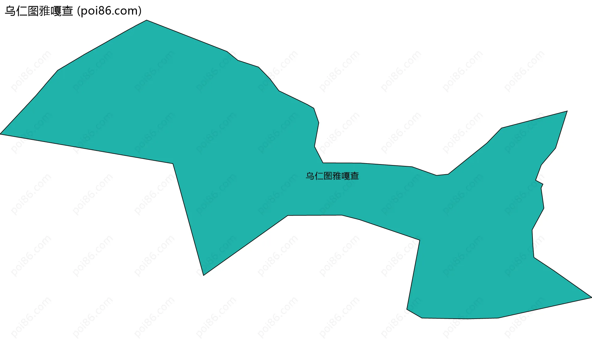 乌仁图雅嘎查边界地图