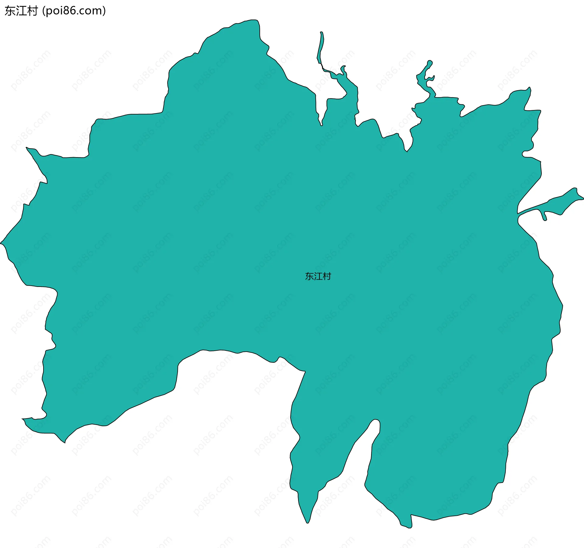 东江村边界地图
