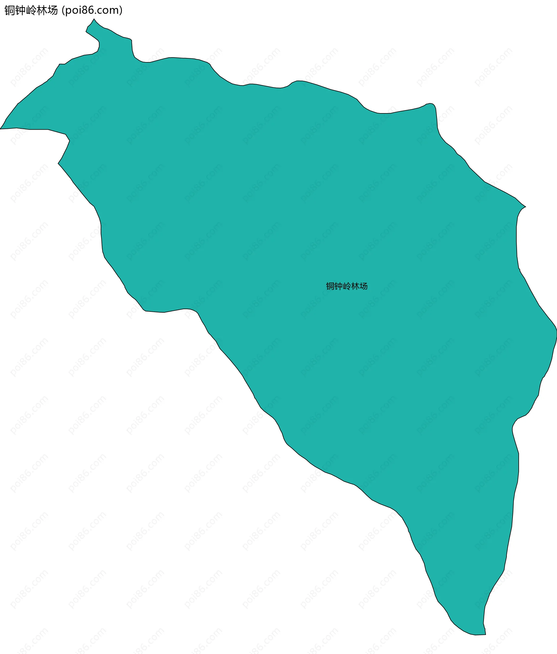 铜钟岭林场边界地图