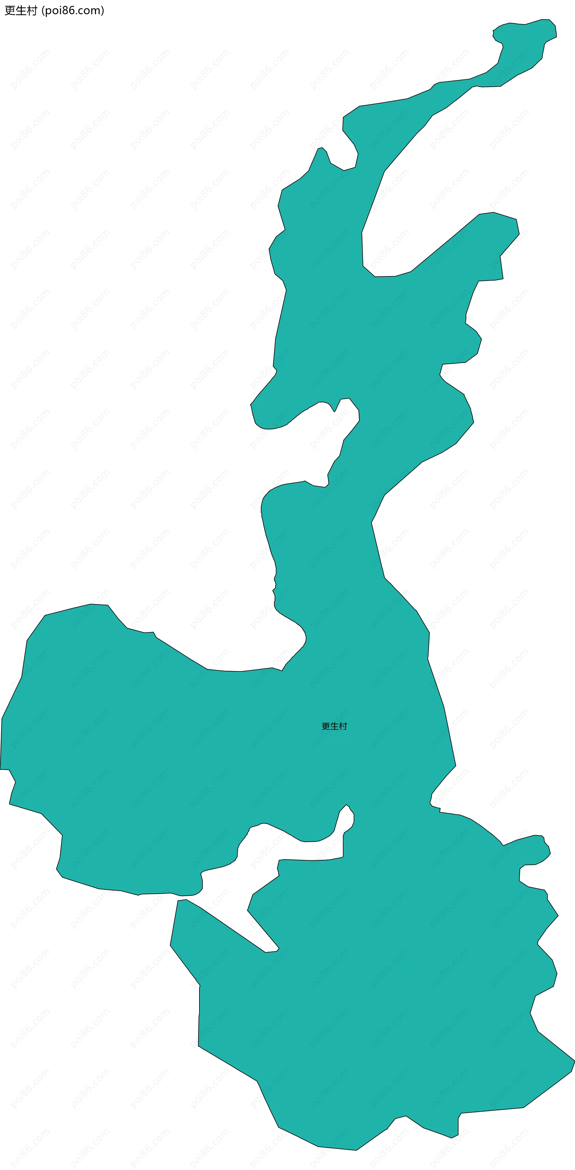 更生村边界地图