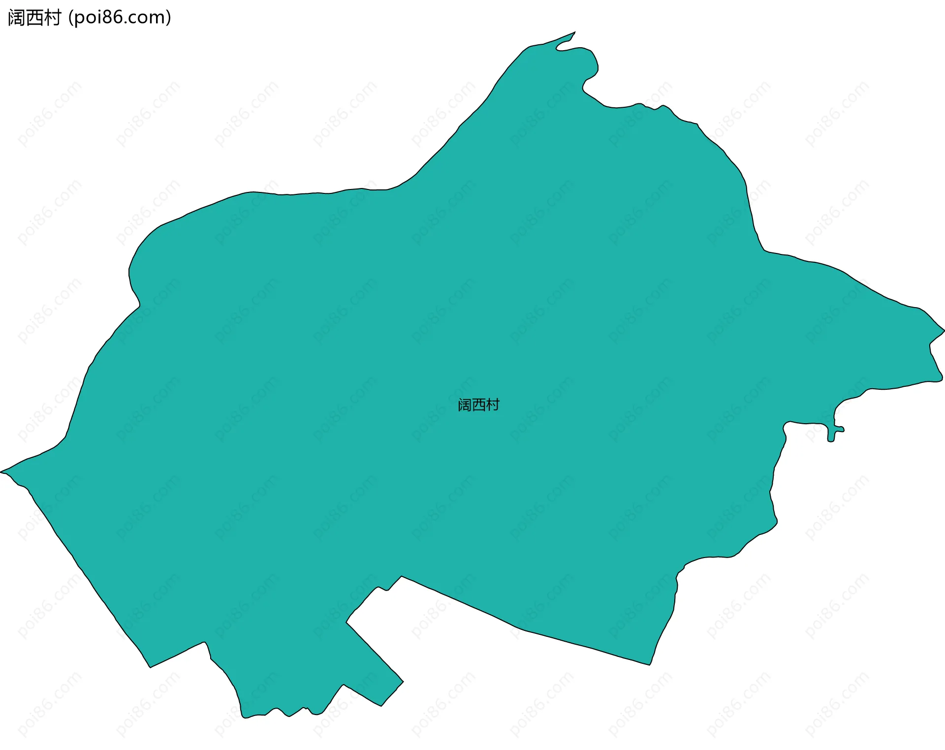 阔西村边界地图