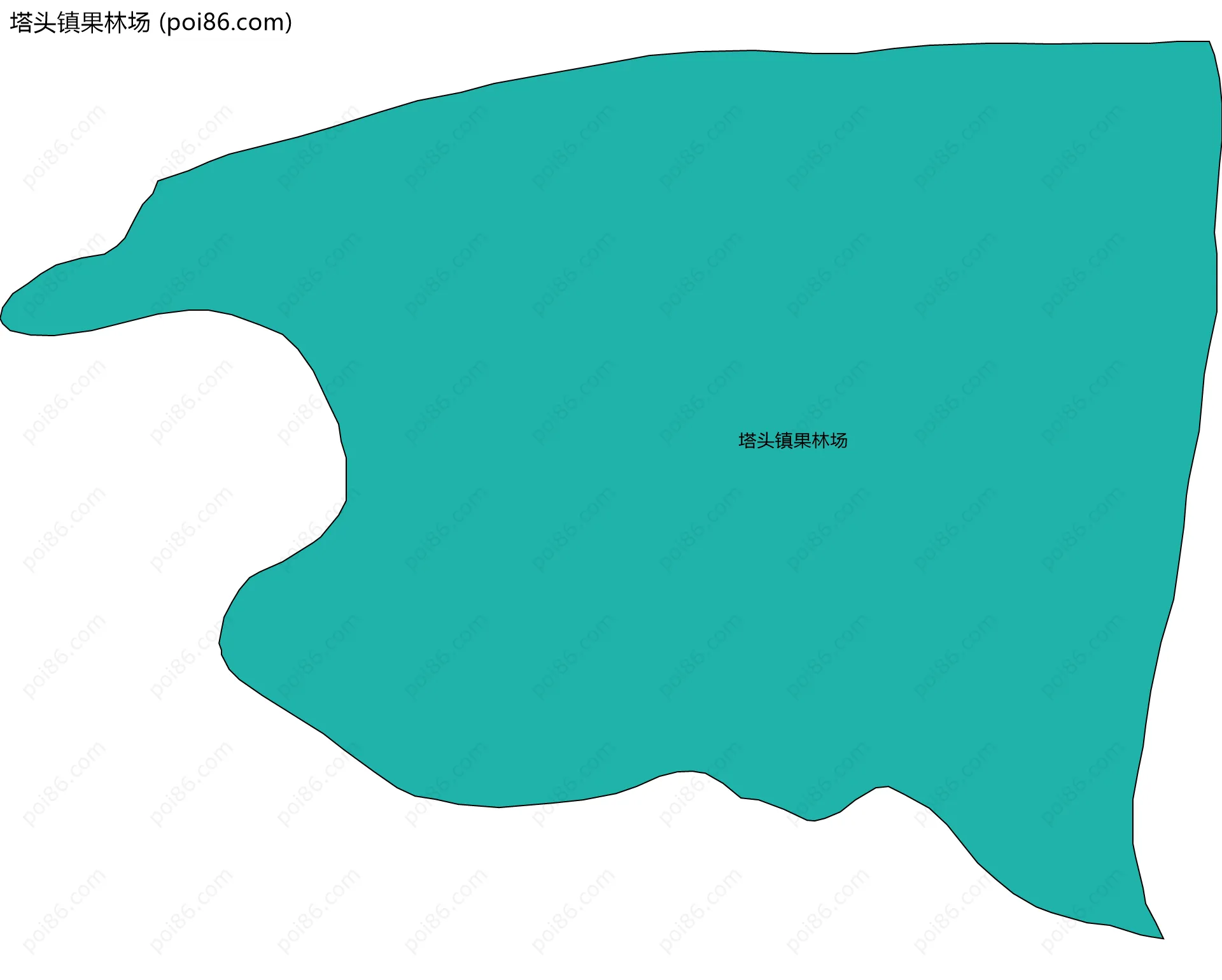 塔头镇果林场边界地图