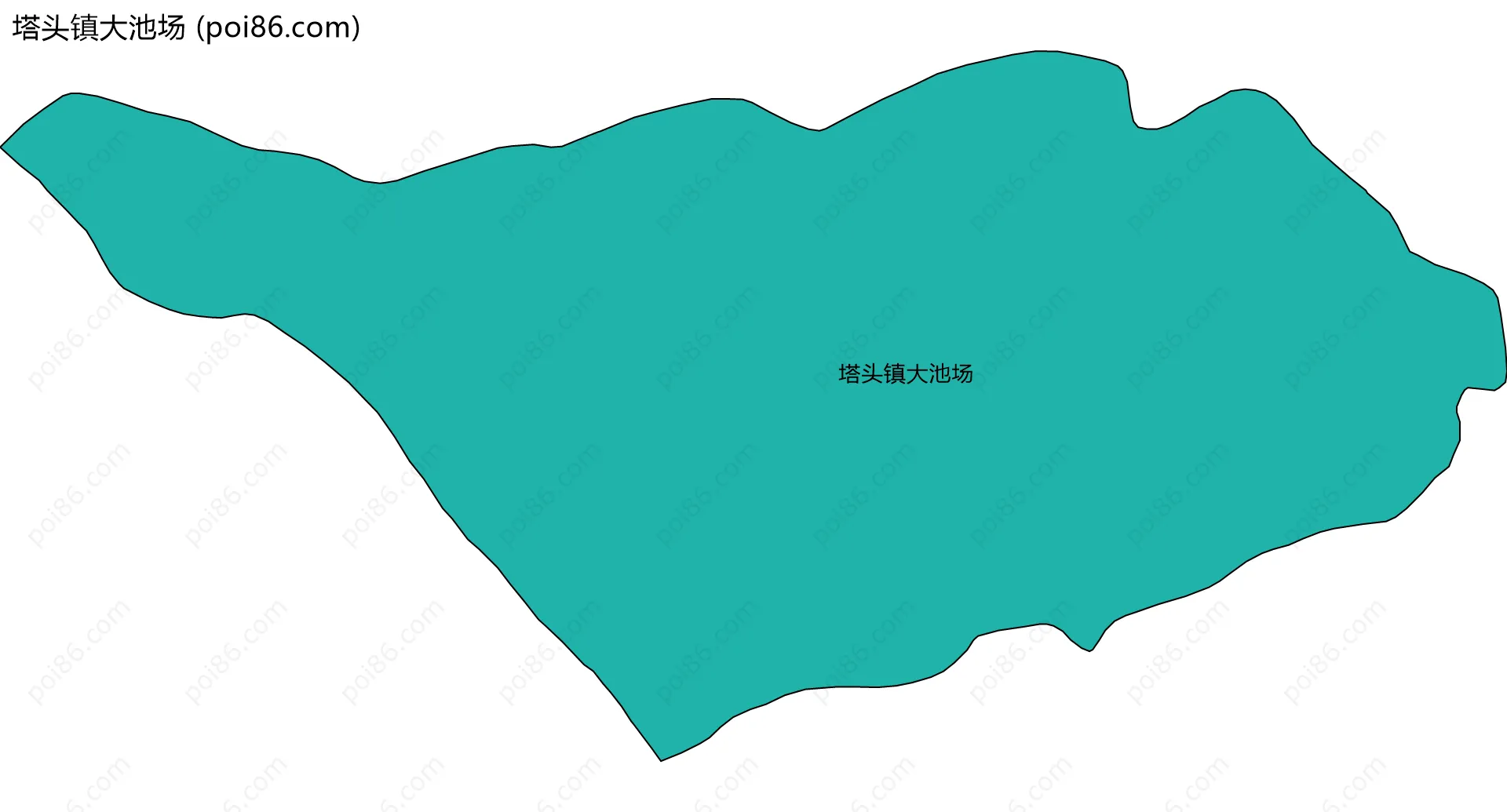 塔头镇大池场边界地图