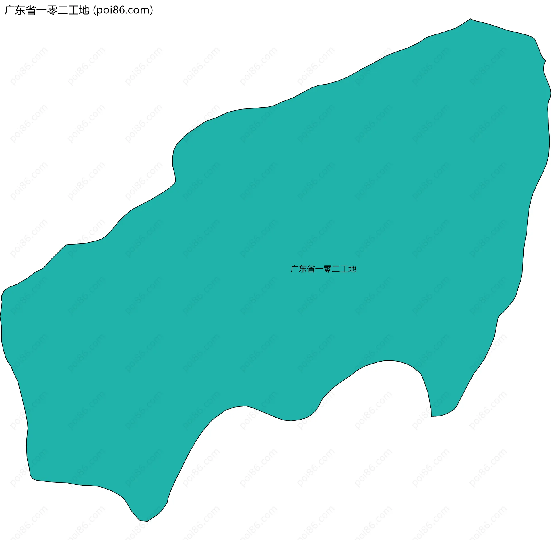 广东省一零二工地边界地图