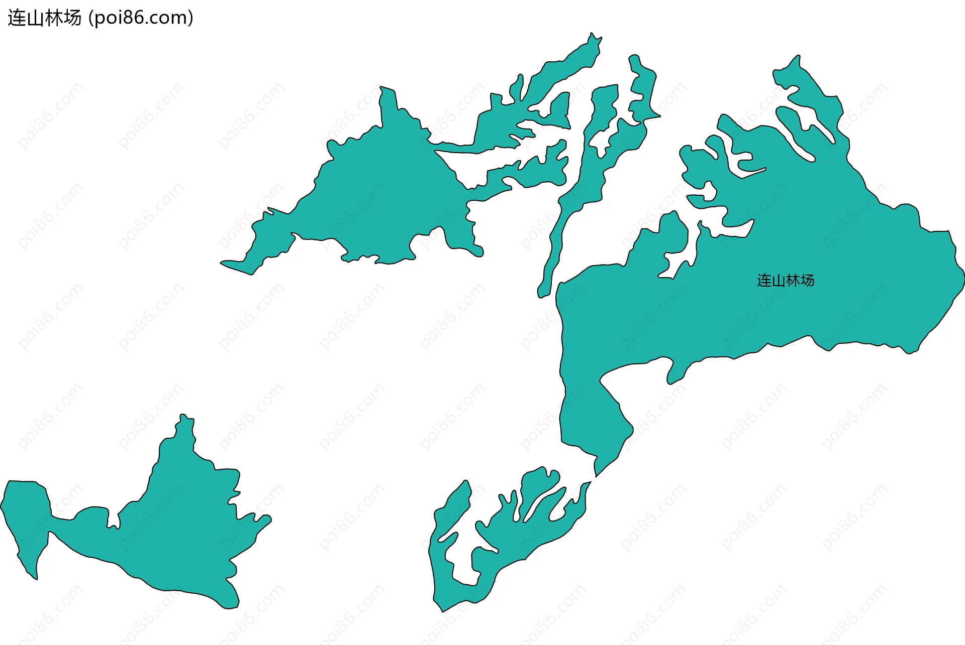 连山林场边界地图